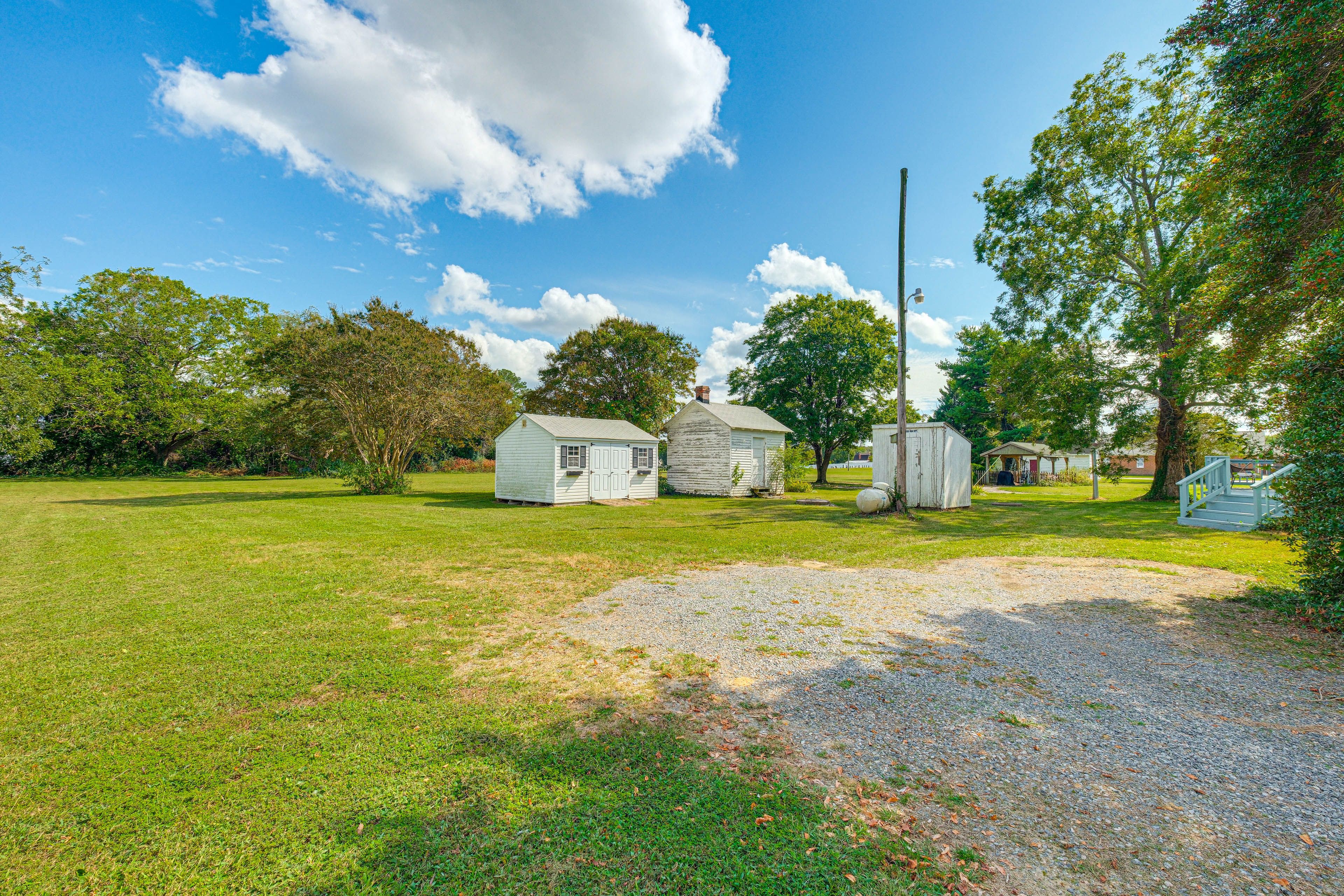 Ample Parking in Grass