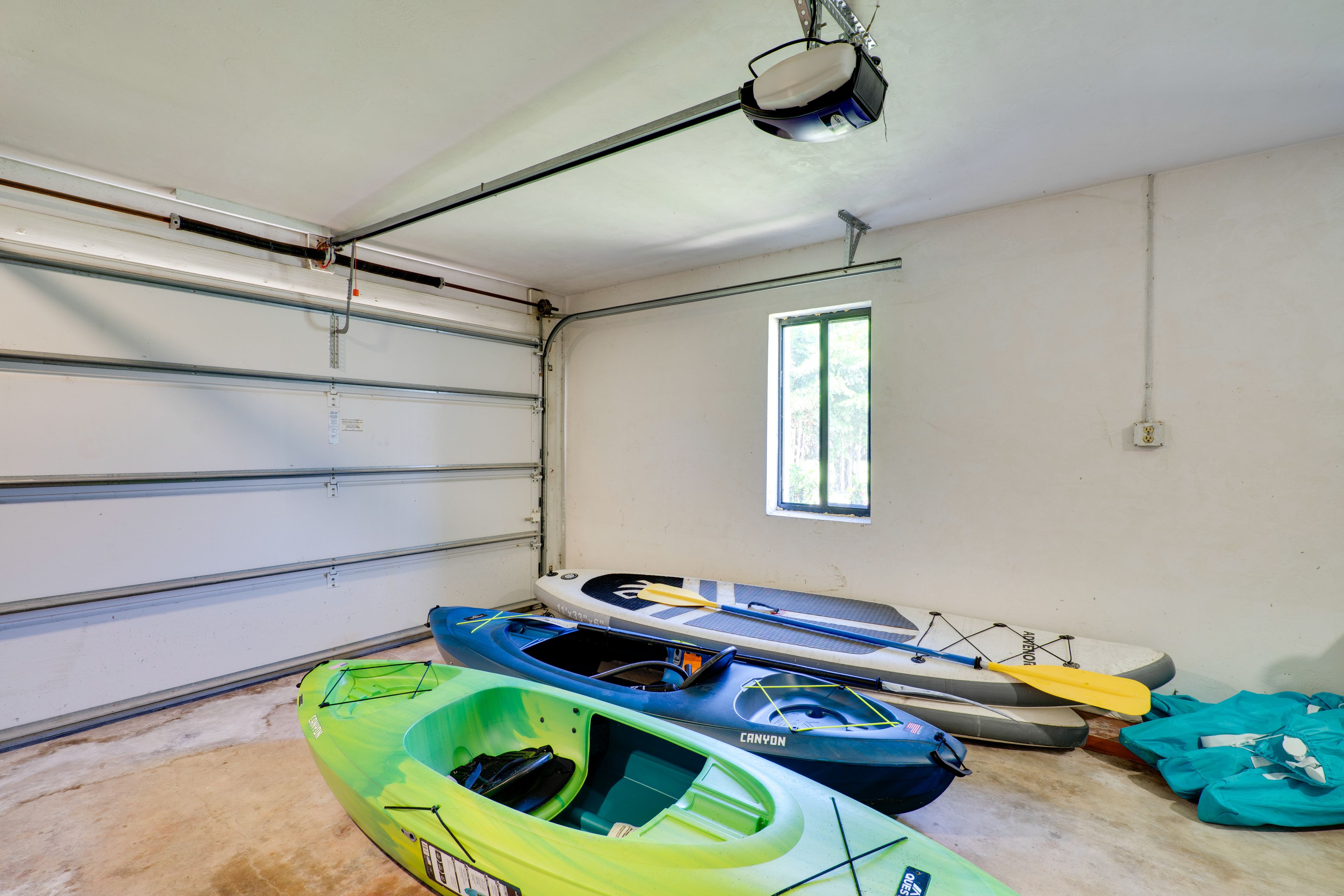 Garage | Kayaks & Paddleboards Provided