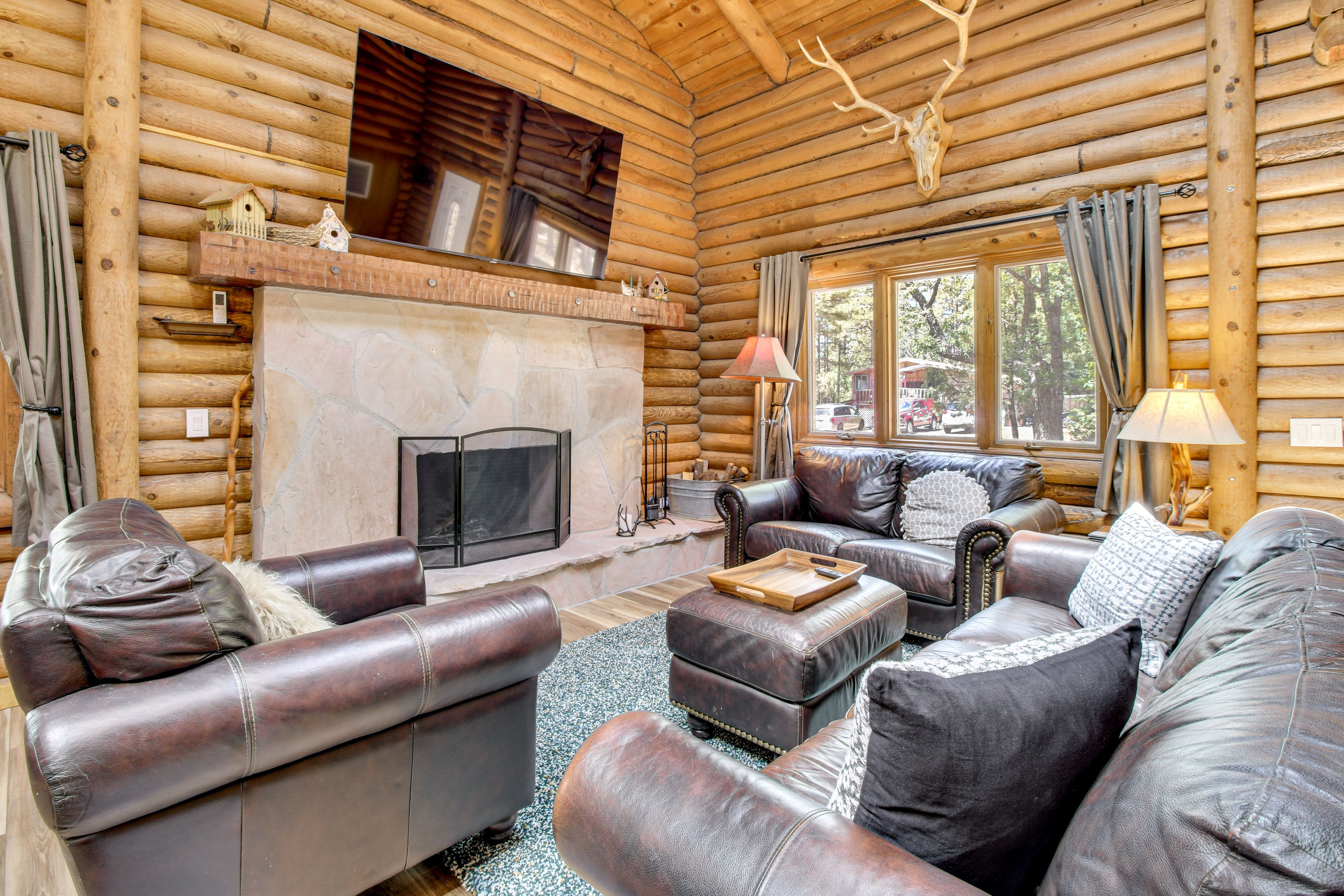 Living Room | 1st Floor | Mini-Split A/C Units | Free WiFi