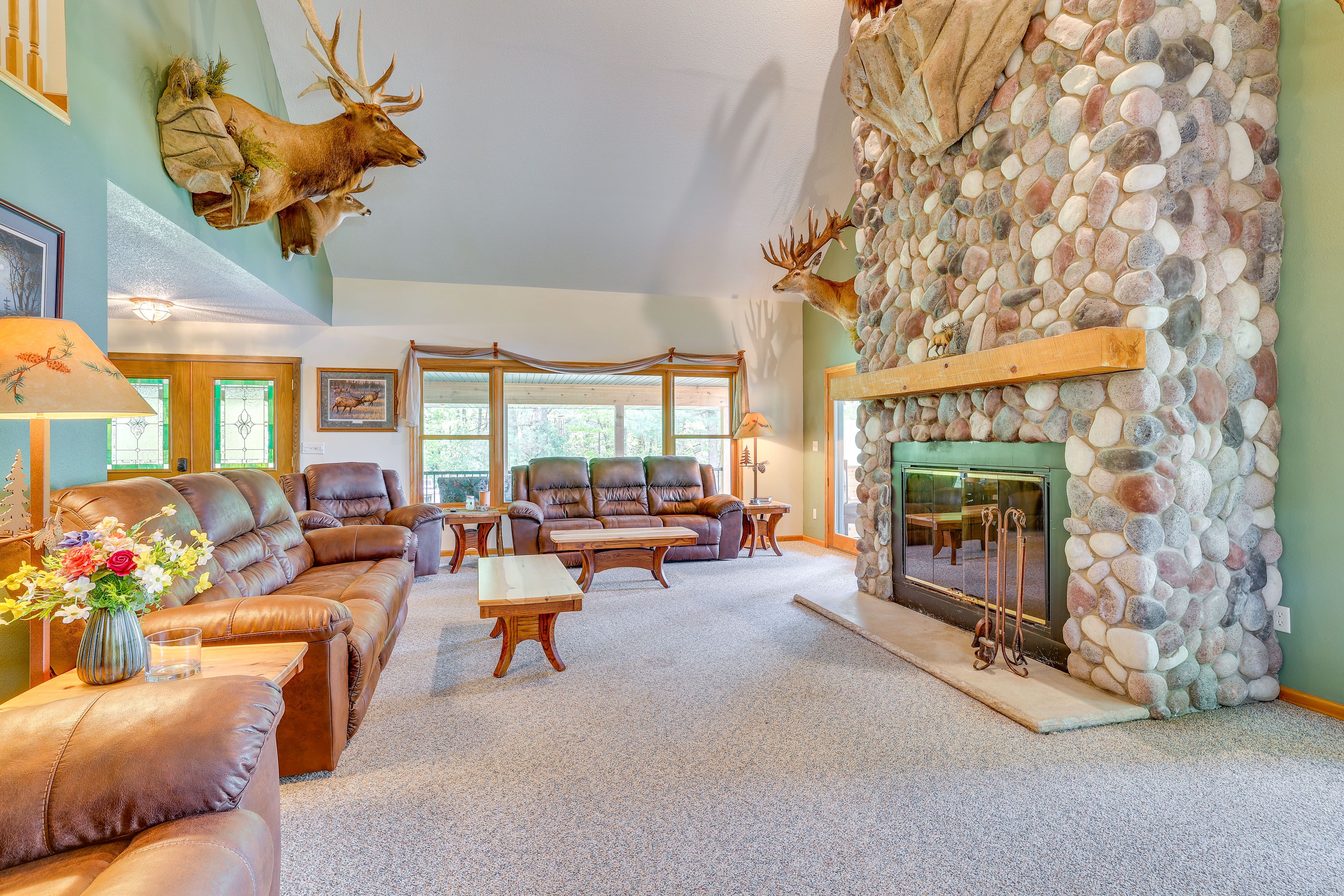 Living Room | Fireplace | Smart TV | 1st Floor
