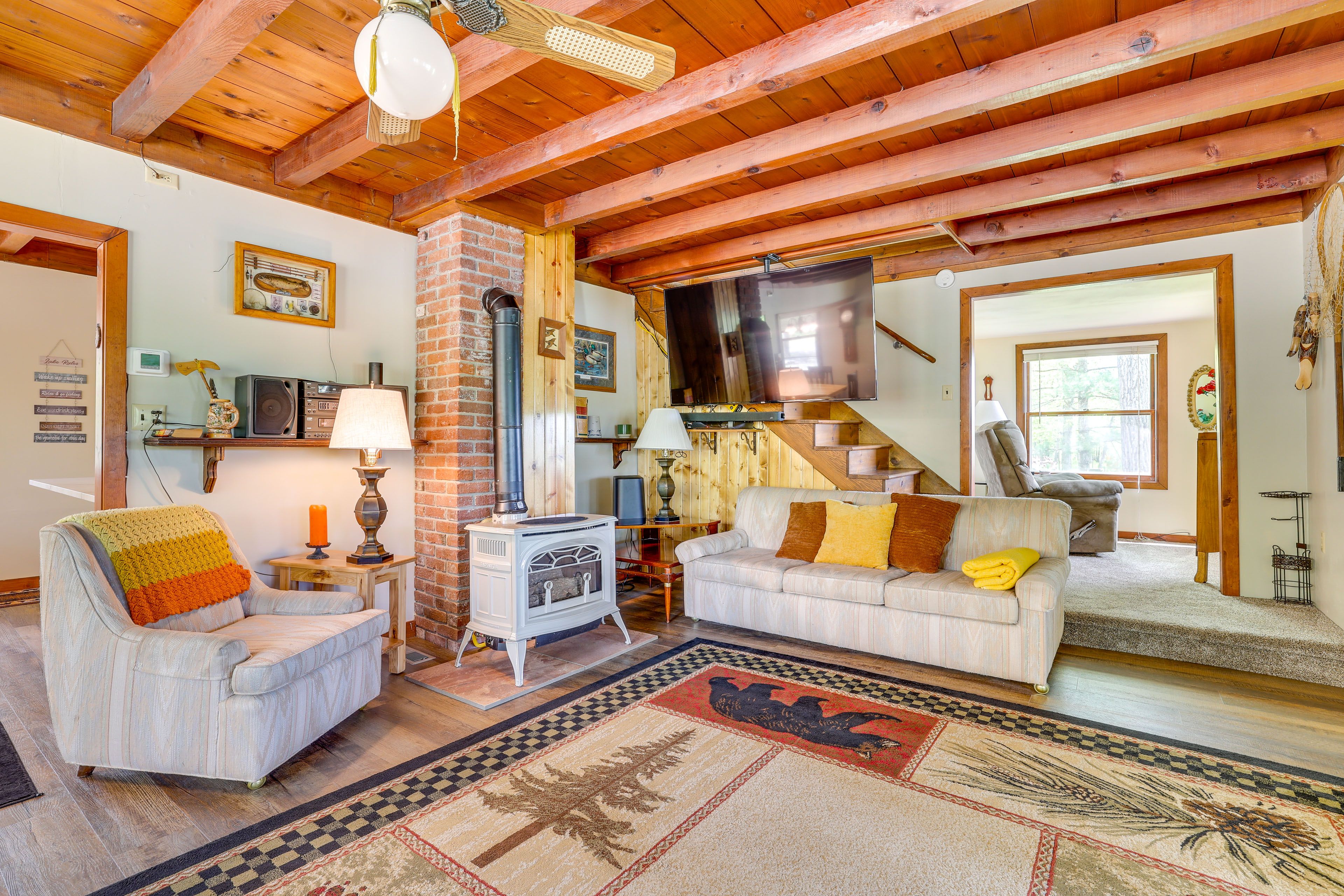 Living Room | Smart TV | Fireplace | Queen Sleeper Sofa | 1st Floor