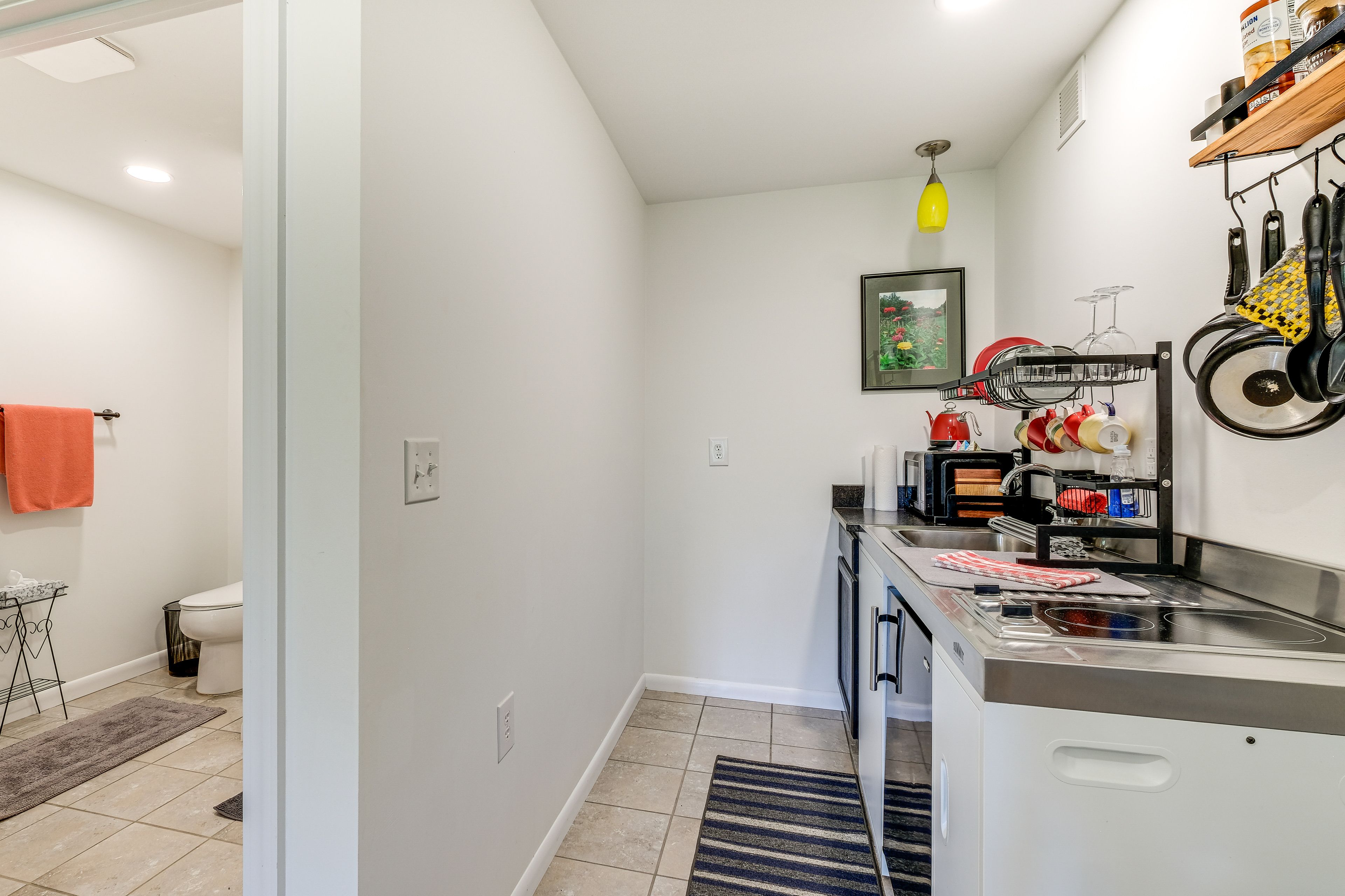 Kitchenette | Pour Over Coffee Maker | Microwave | Stovetop