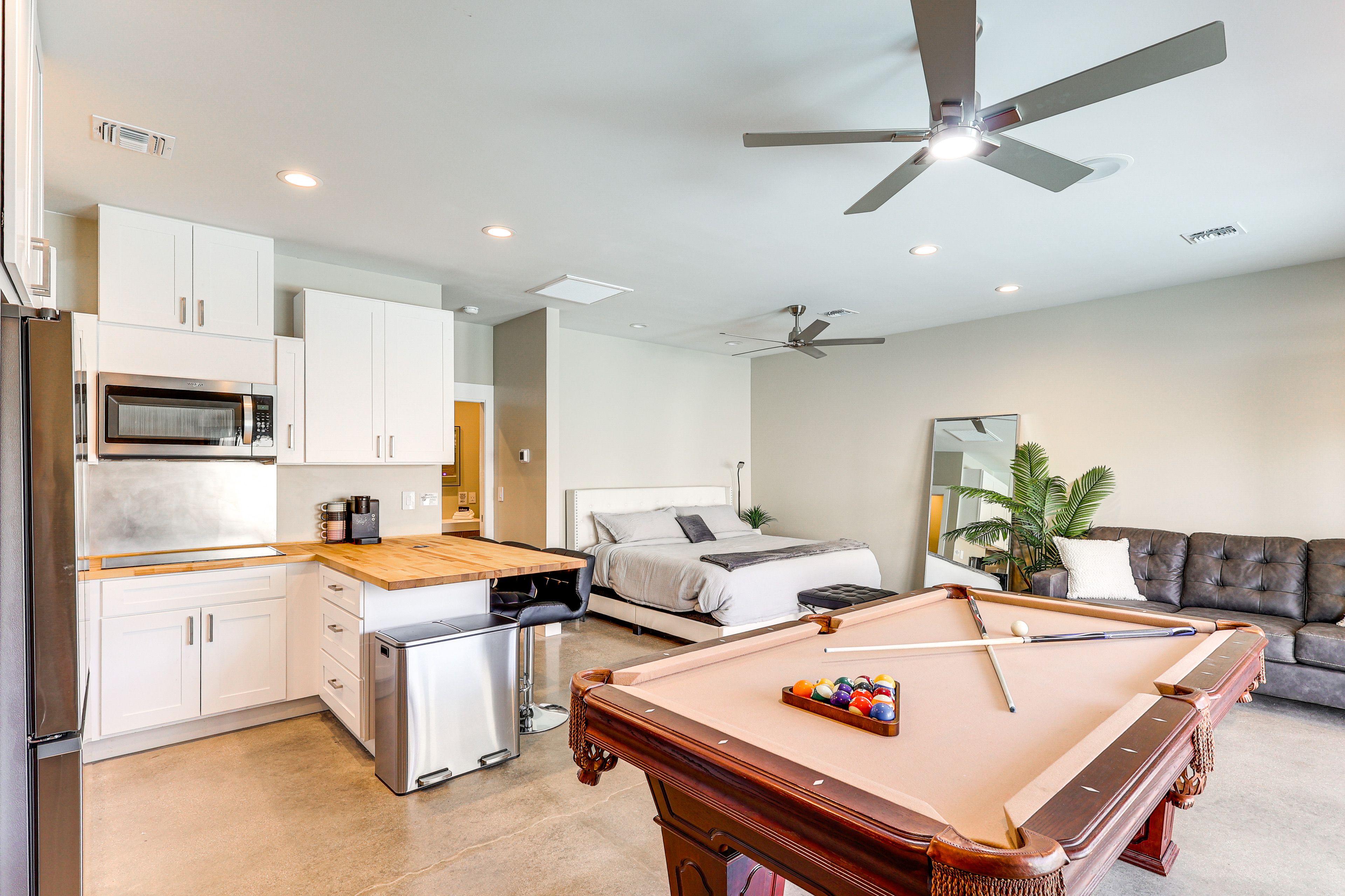 Bedroom 3 (Detached Casita) | King Bed | Queen Sleeper Sofa | Linens Provided