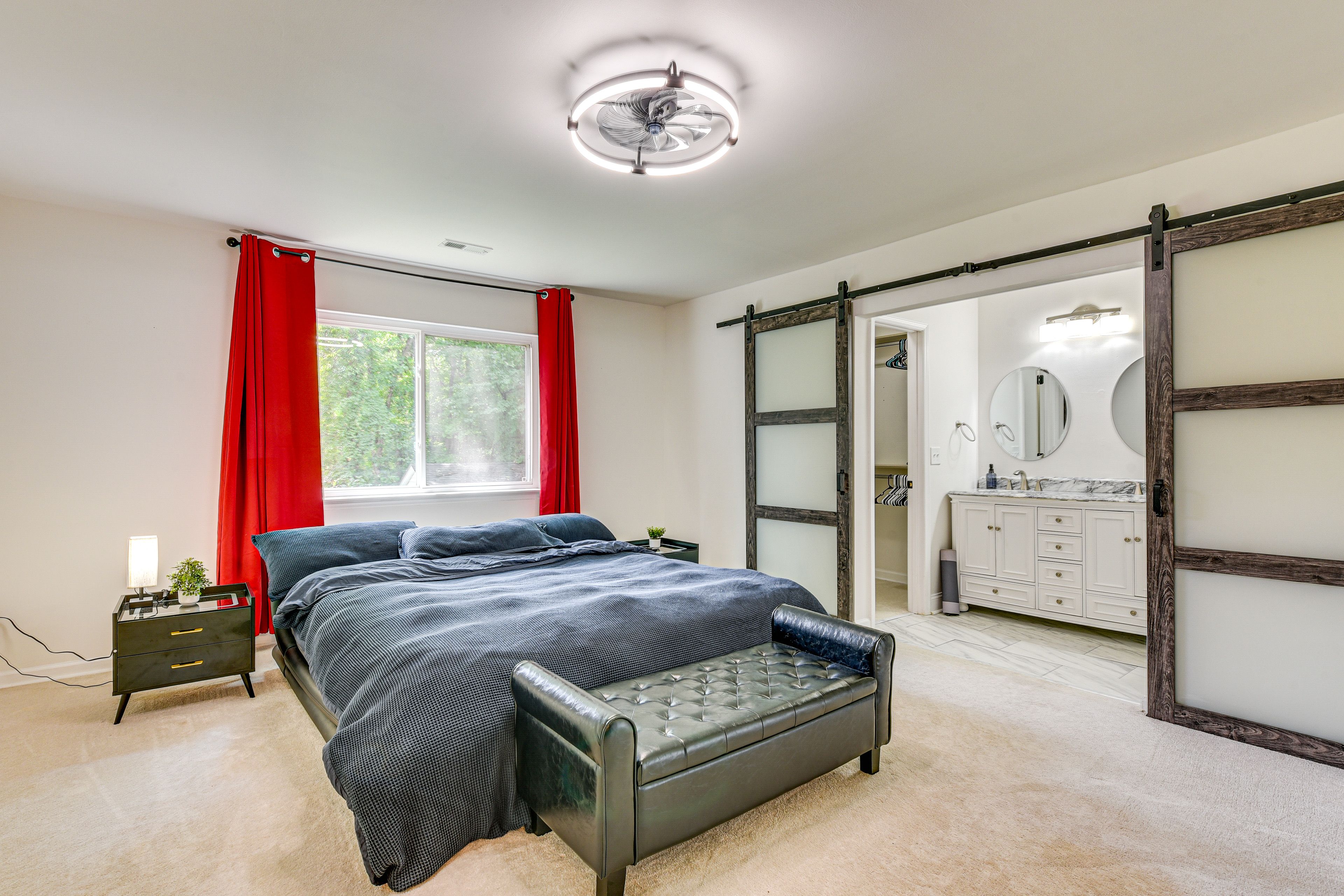 Bedroom 1 | King Bed | Linens Provided | Smart TV