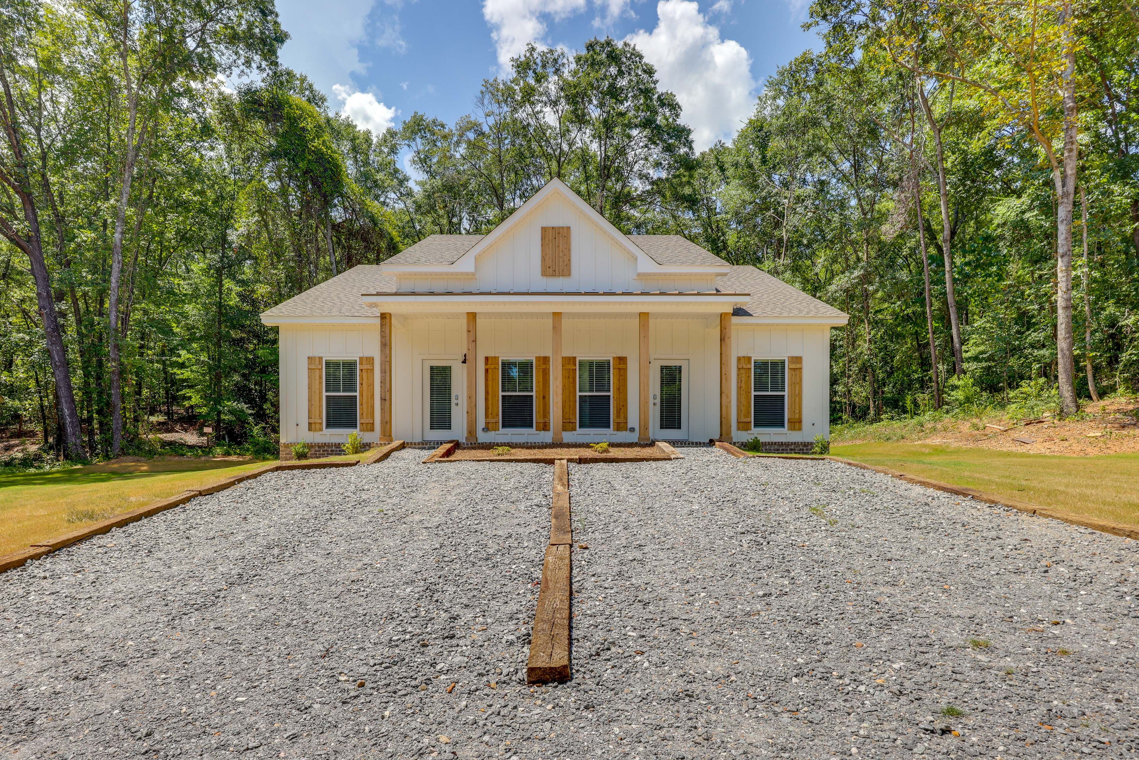 Duplex Exterior | Single-Story Unit | Shared Yard