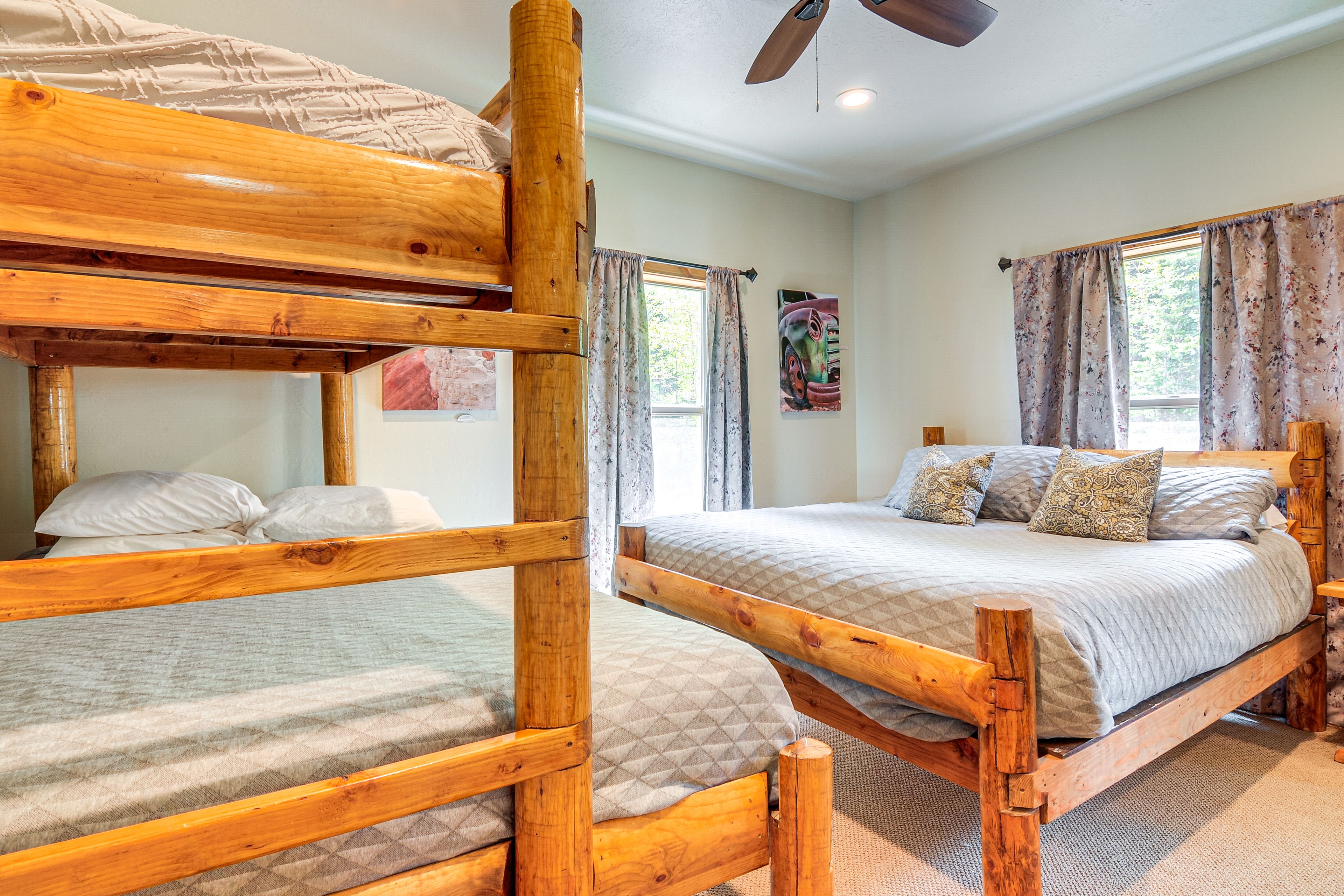 Bedroom 2 | King Bed | Twin/Queen Bunk Bed | Main Floor