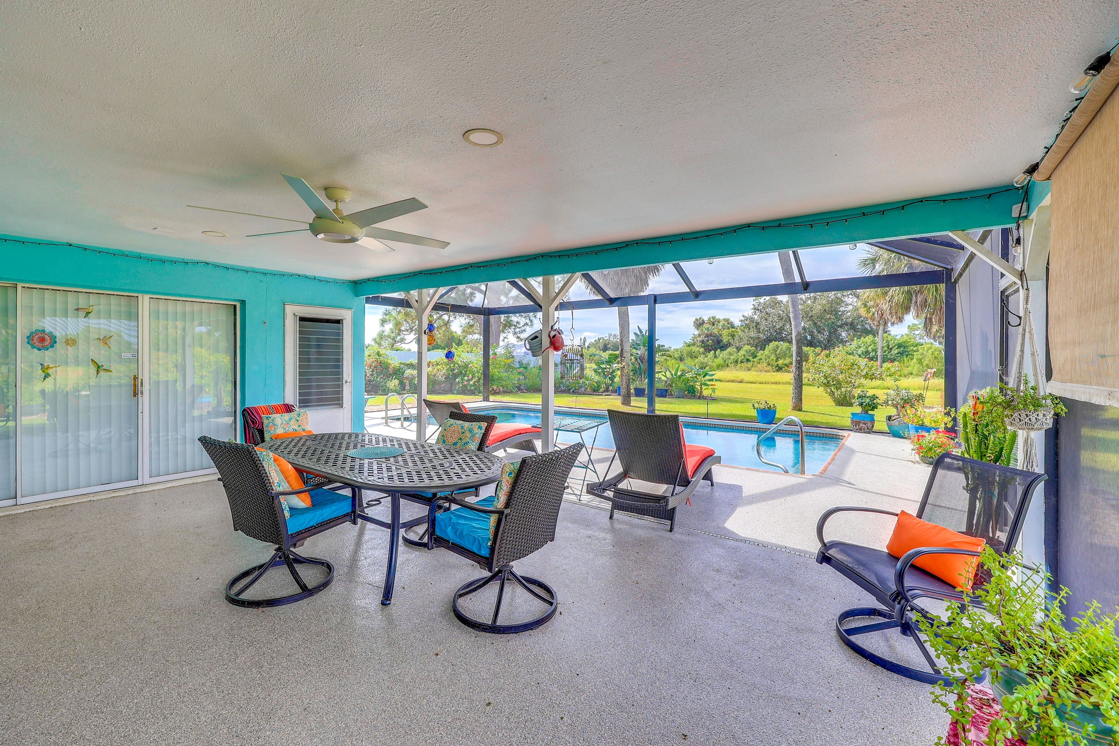 House Exterior | Furnished Lanai | Dining Area | Gas Grill