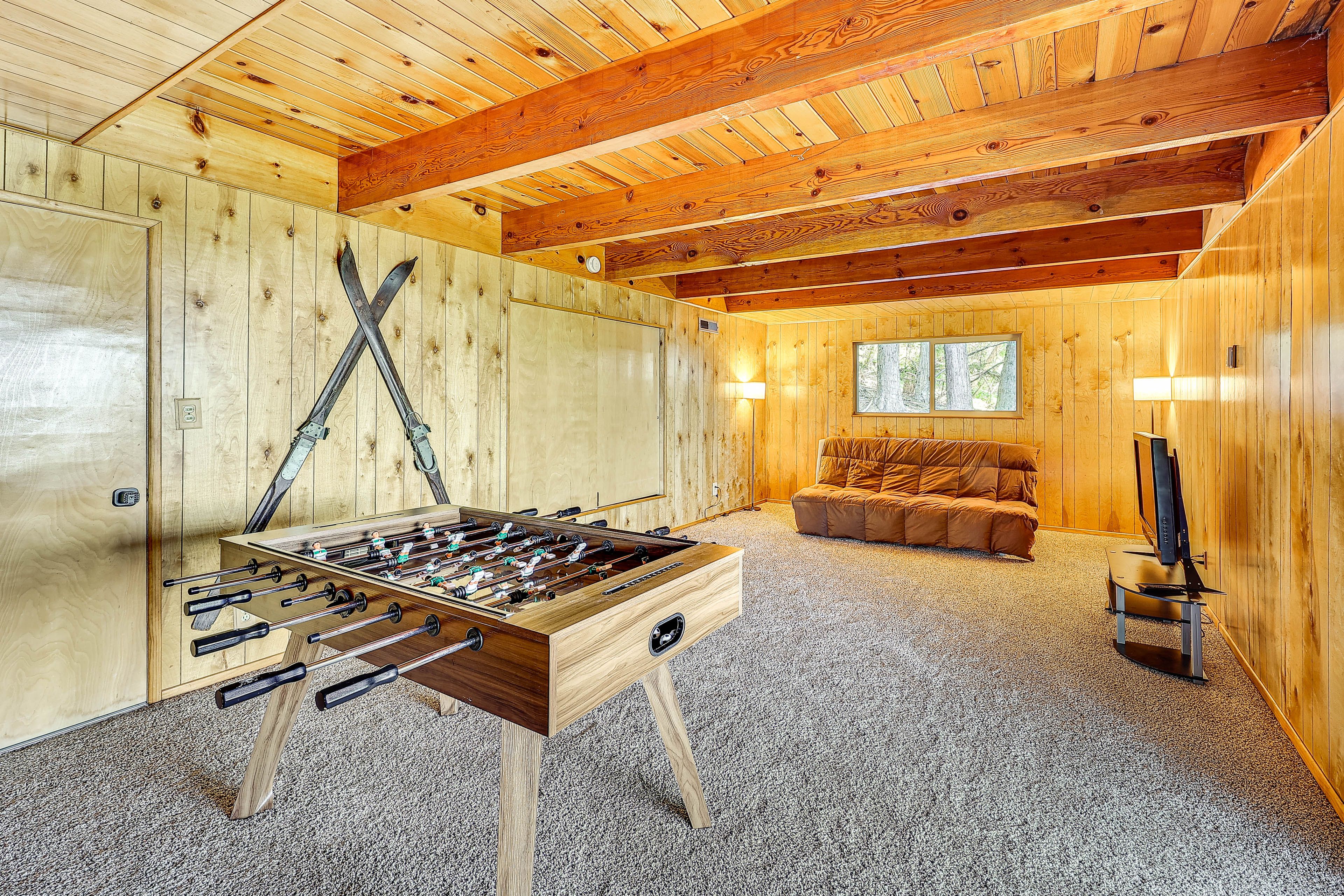 Game Room | Ground Floor | Full Sleeper Sofa | Foosball Table | Smart TV