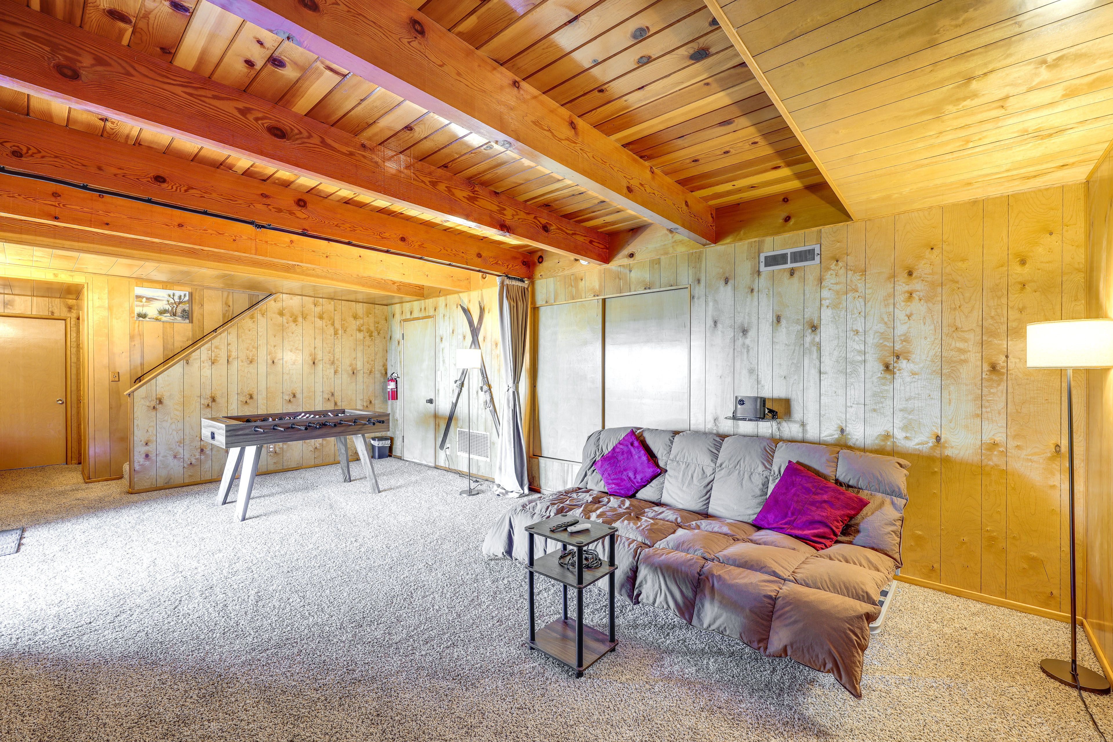 Game Room | Ground Floor | Full Sleeper Sofa | Foosball Table | Home Theater