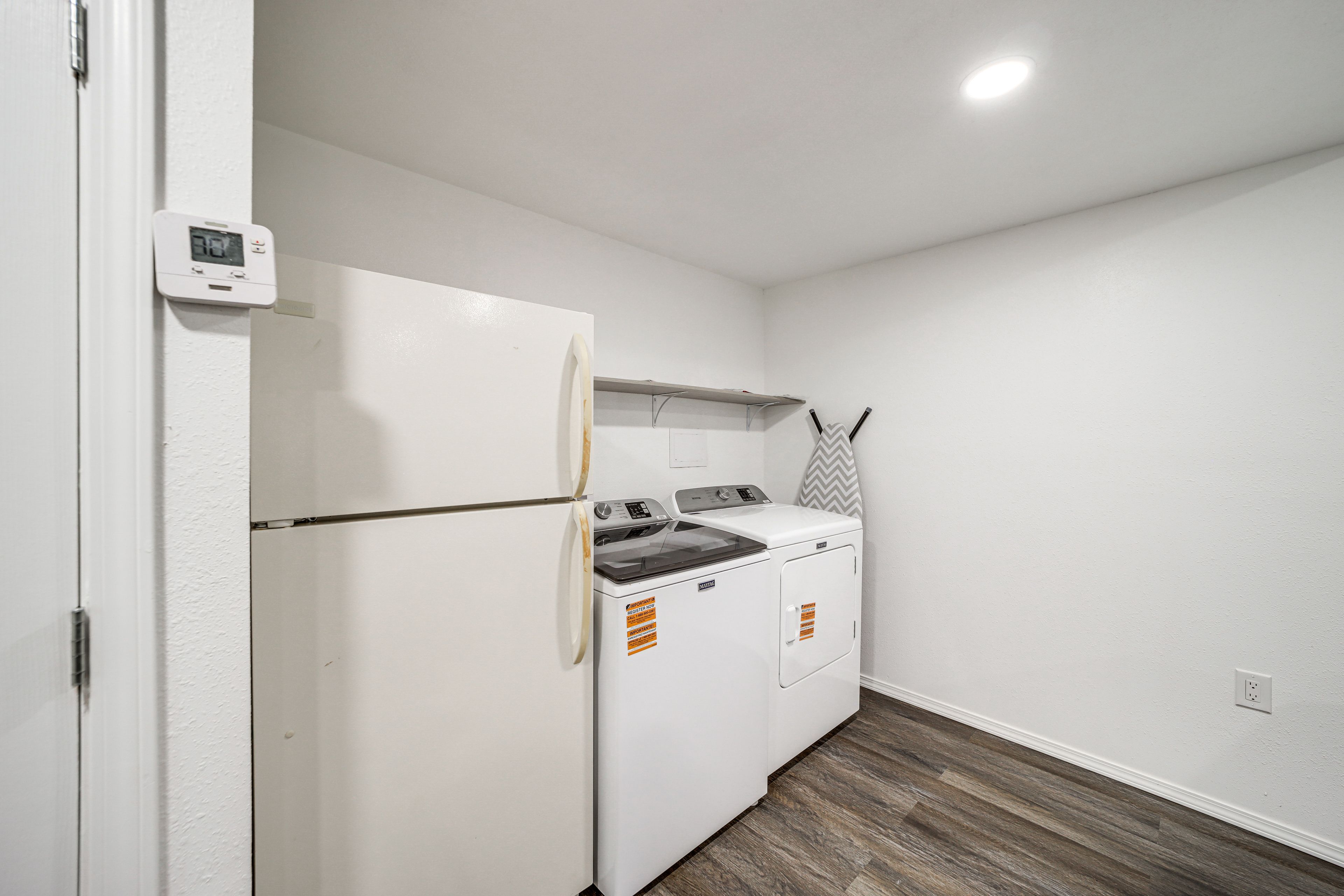 Laundry Area | Ground Floor | Washer & Dryer | Refrigerator