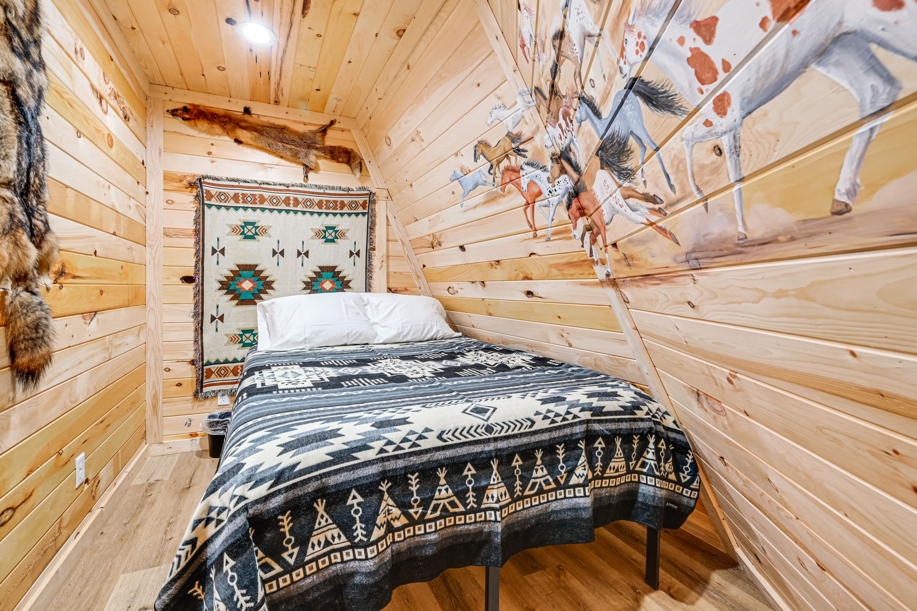 First-Floor Sleeping Space | Queen Bed