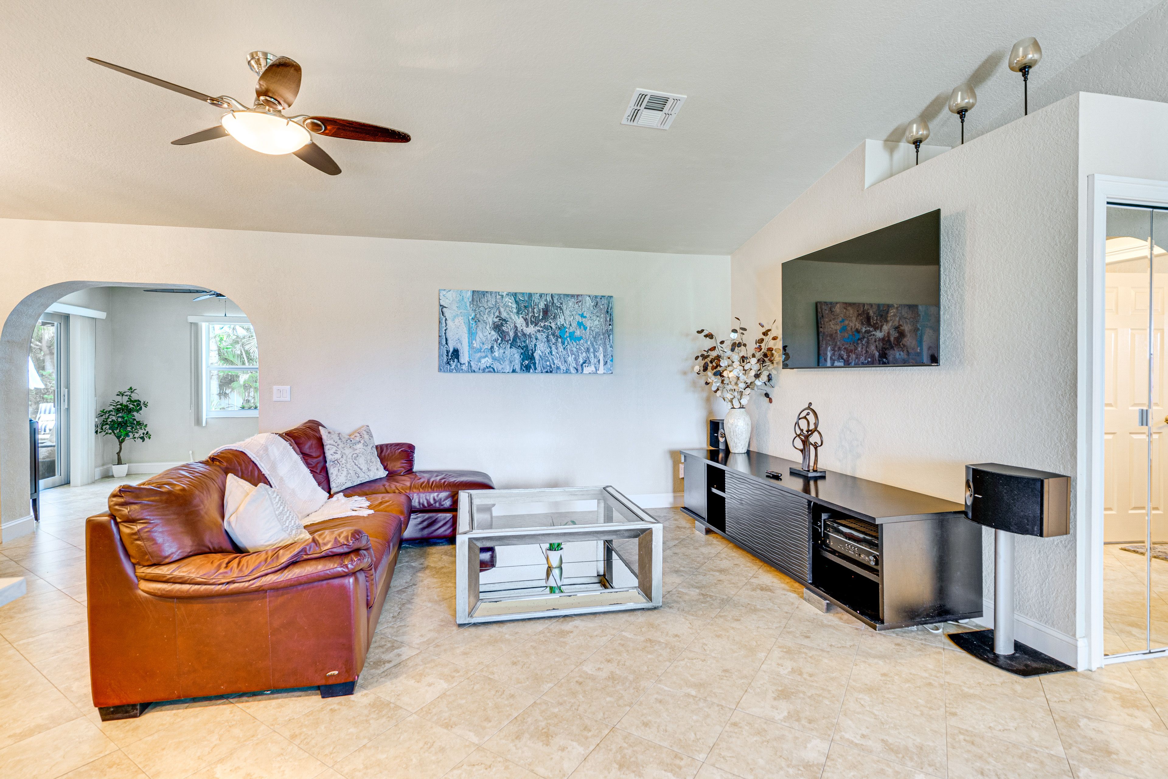 Living Room | Smart TV w/ Home Theater System