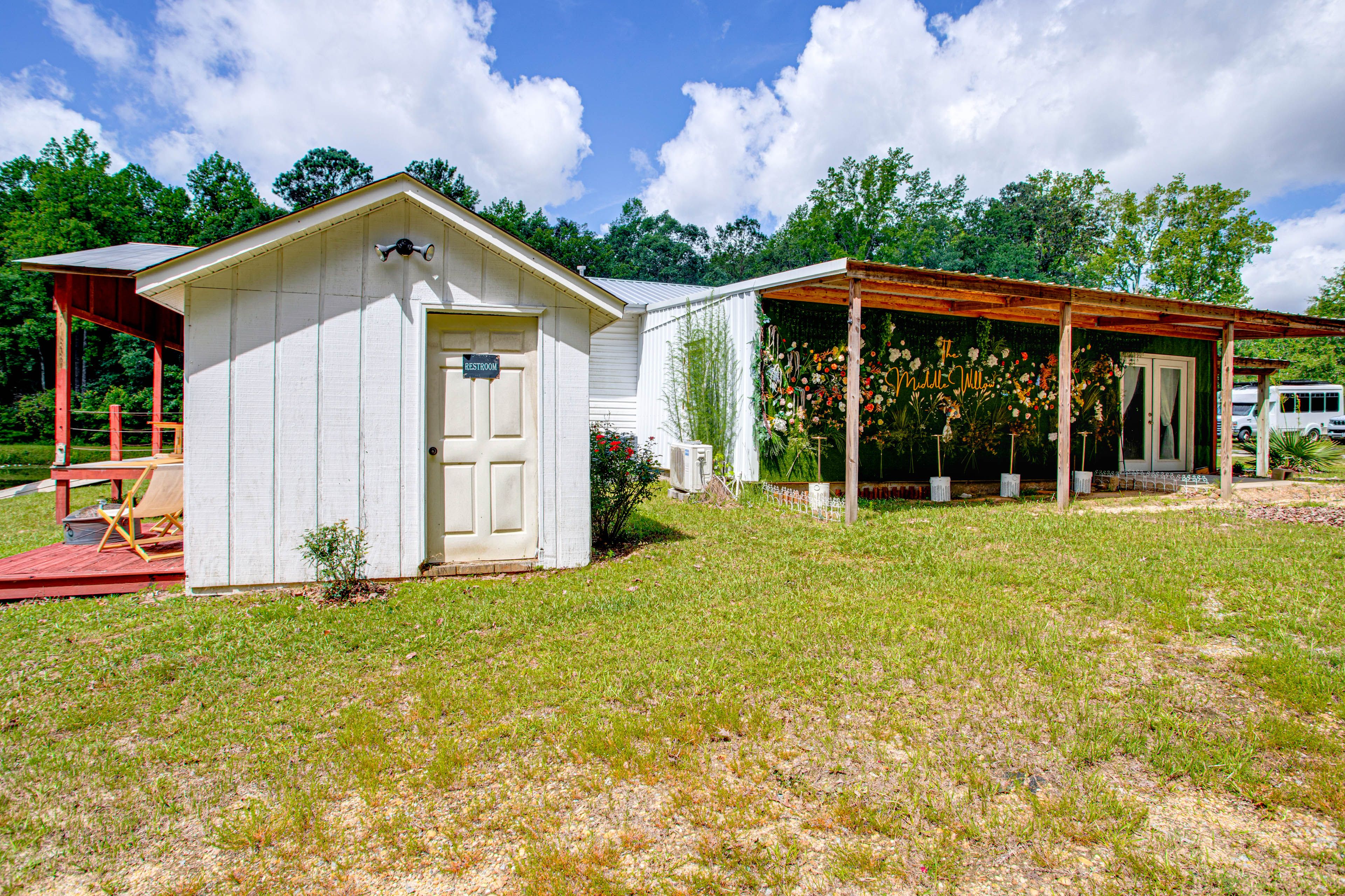 Cabin Exterior | Half Bathroom Access