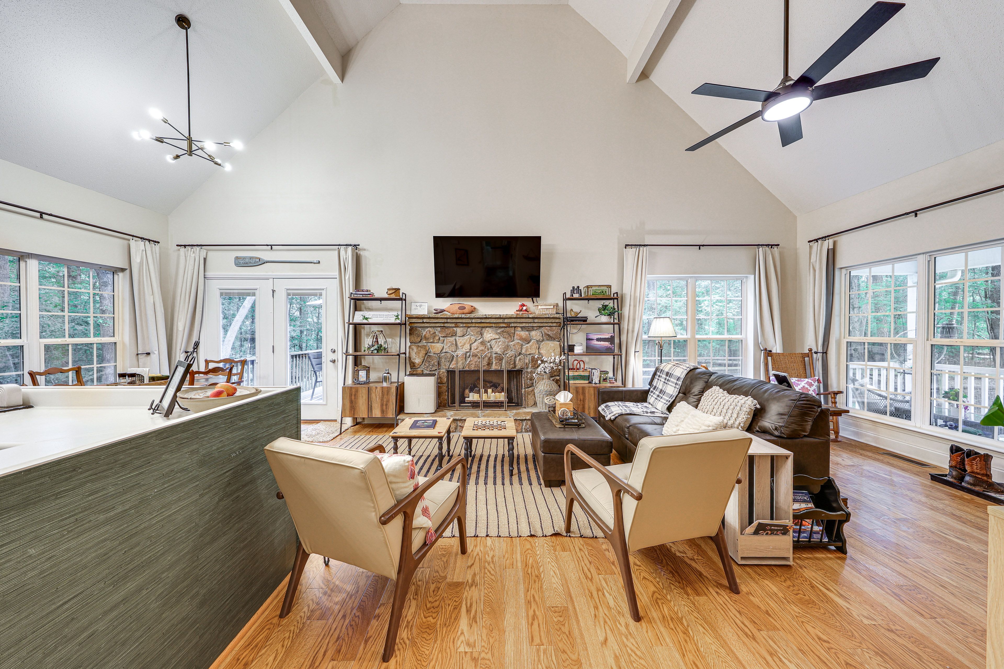 Living Room | 1st Floor | Full Sleeper Sofa | Central A/C & Heating