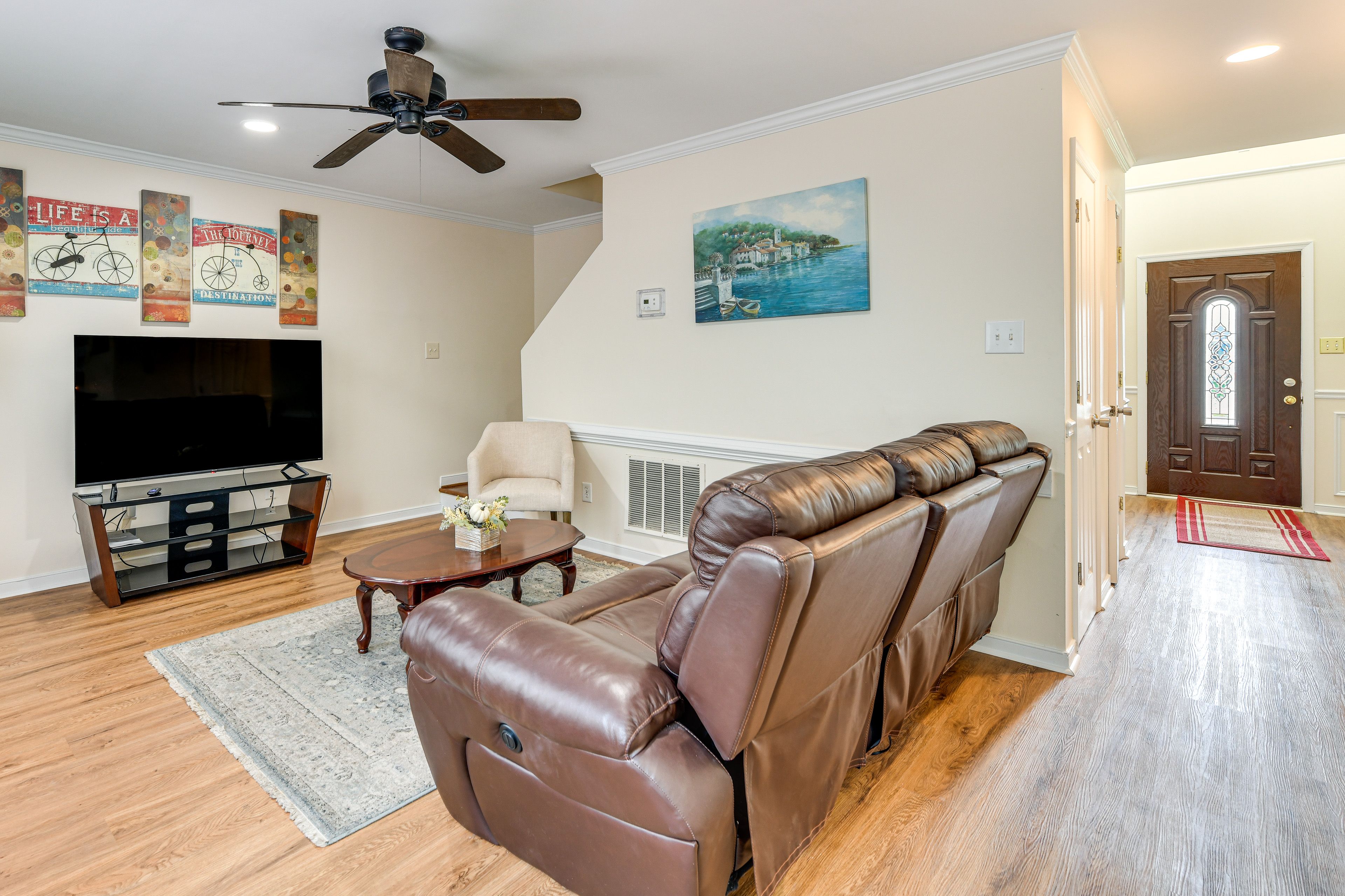 Property Interior | 2-Story Home | Free WiFi | Central A/C & Heating