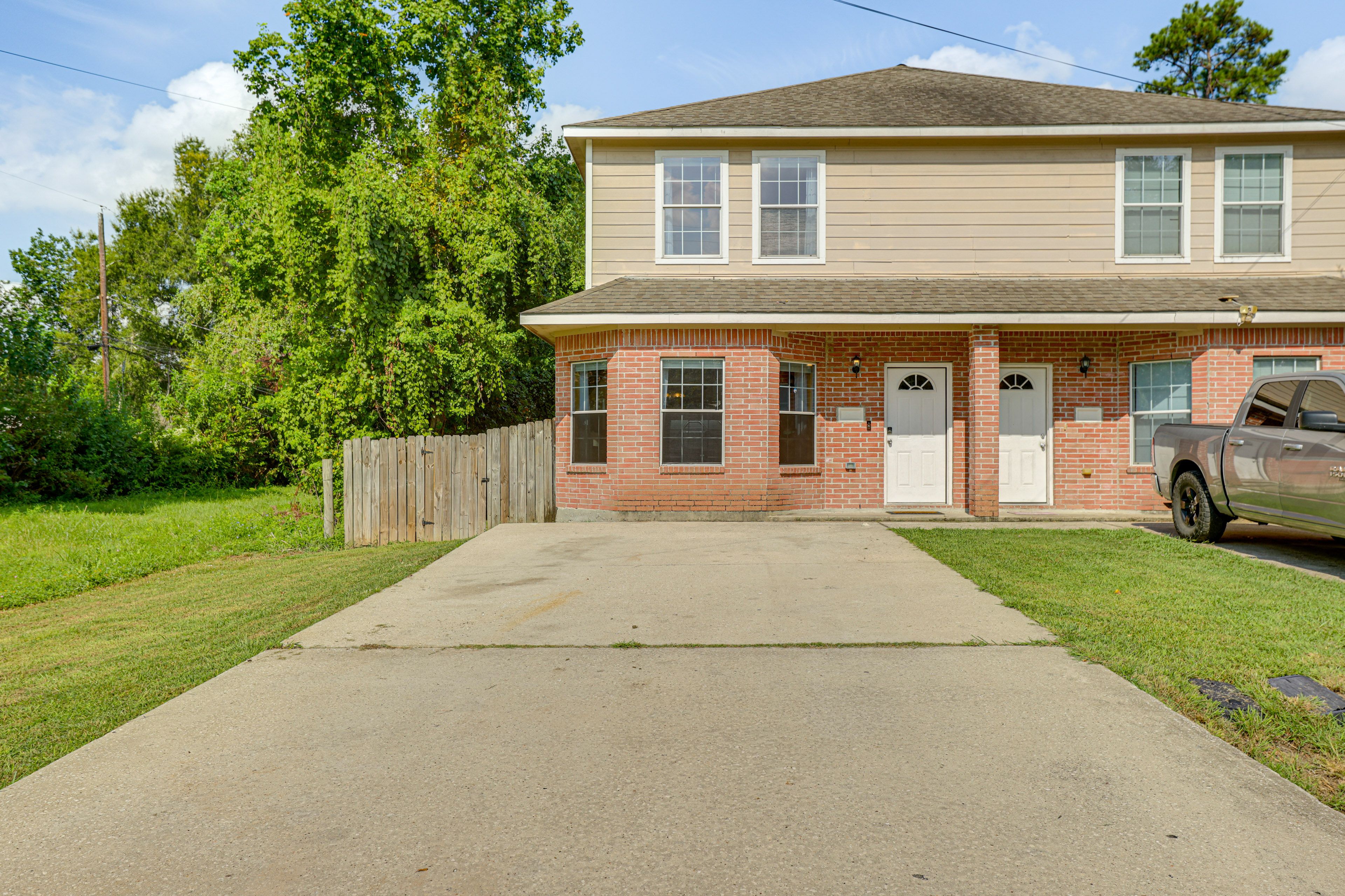 Exterior | 2-Story Duplex | In-Unit Laundry