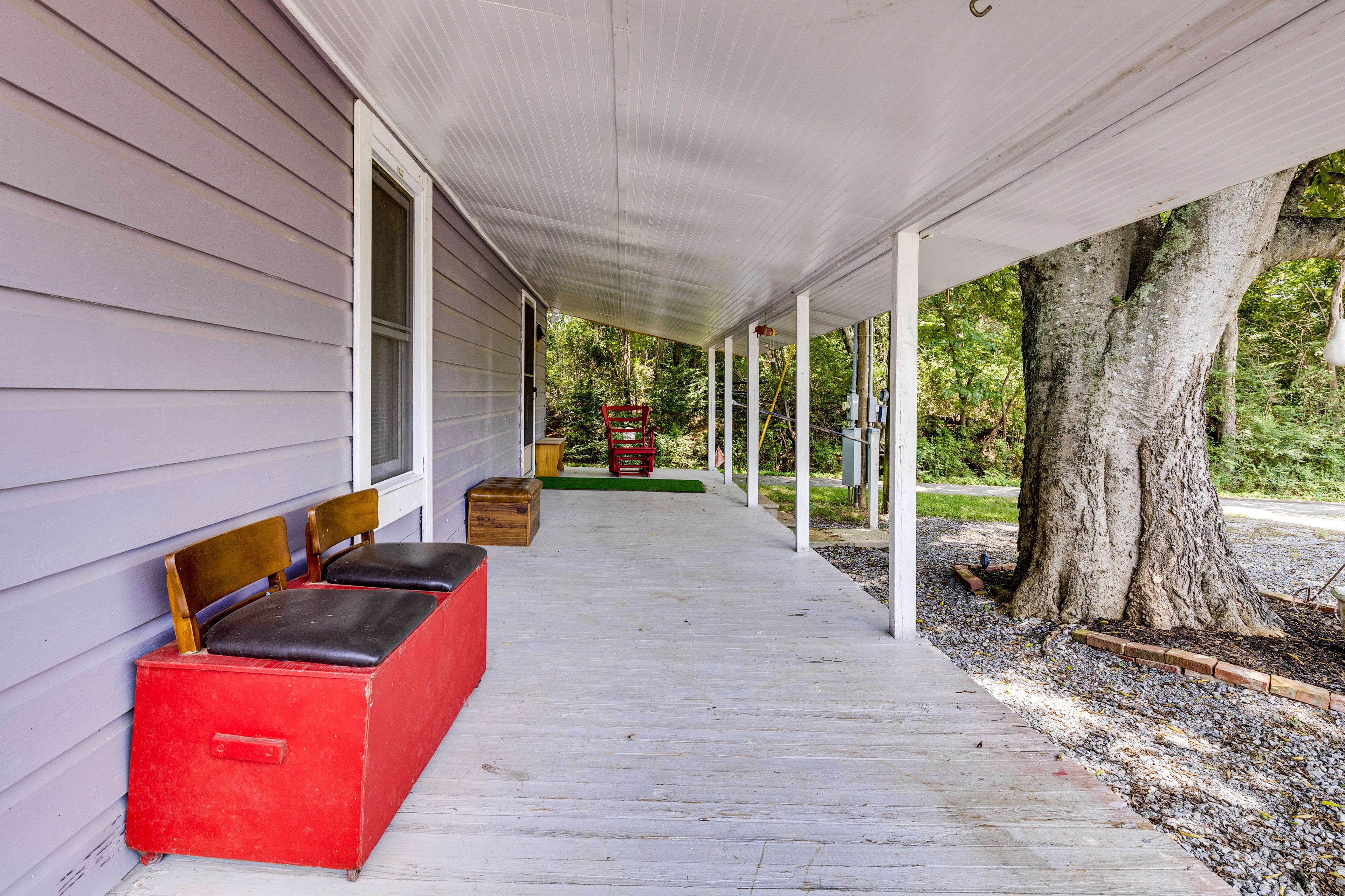 Cabin Entrance | Covered Front Porch