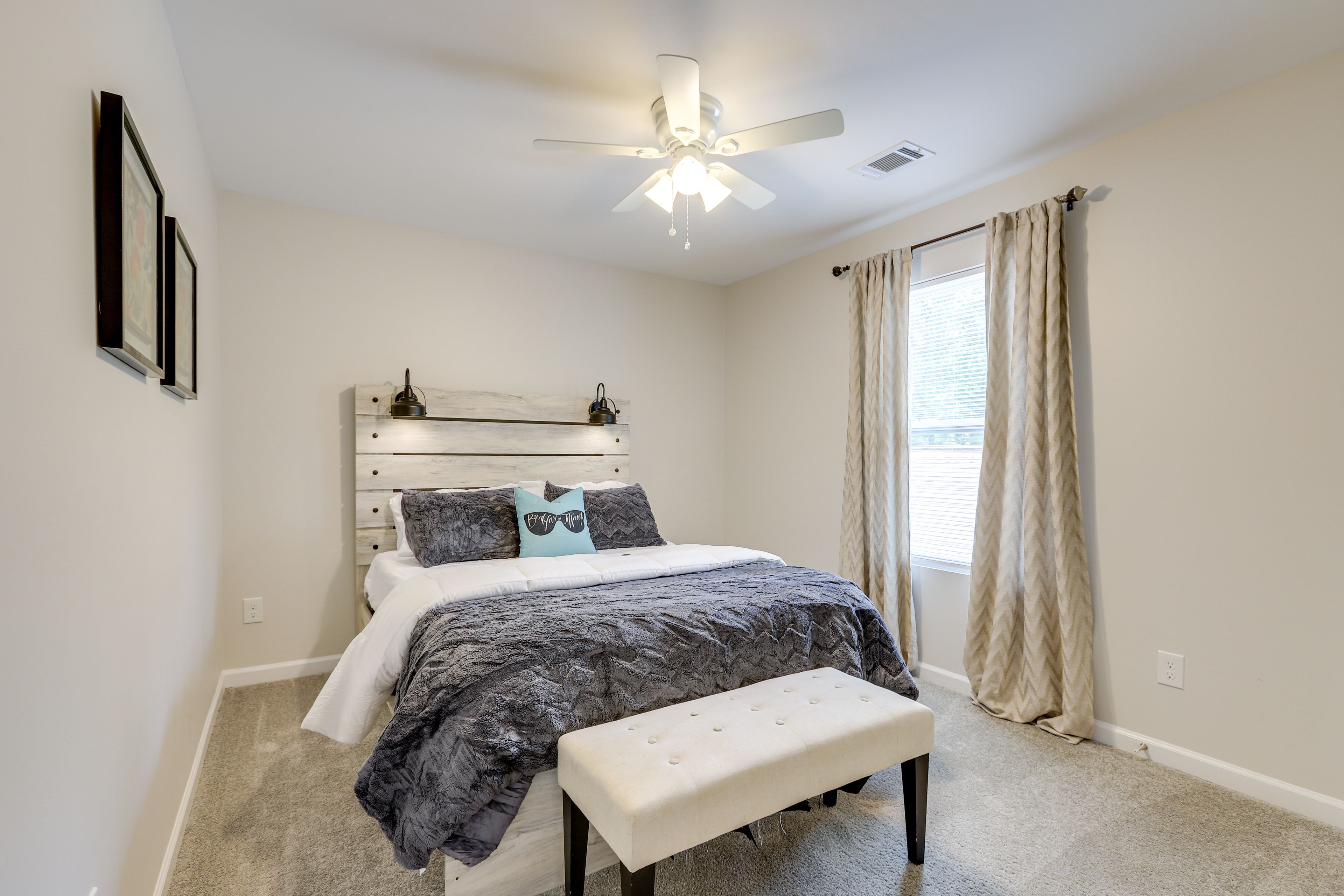 Bedroom 1 | Queen Bed | Linens Provided | Flat-Screen TV