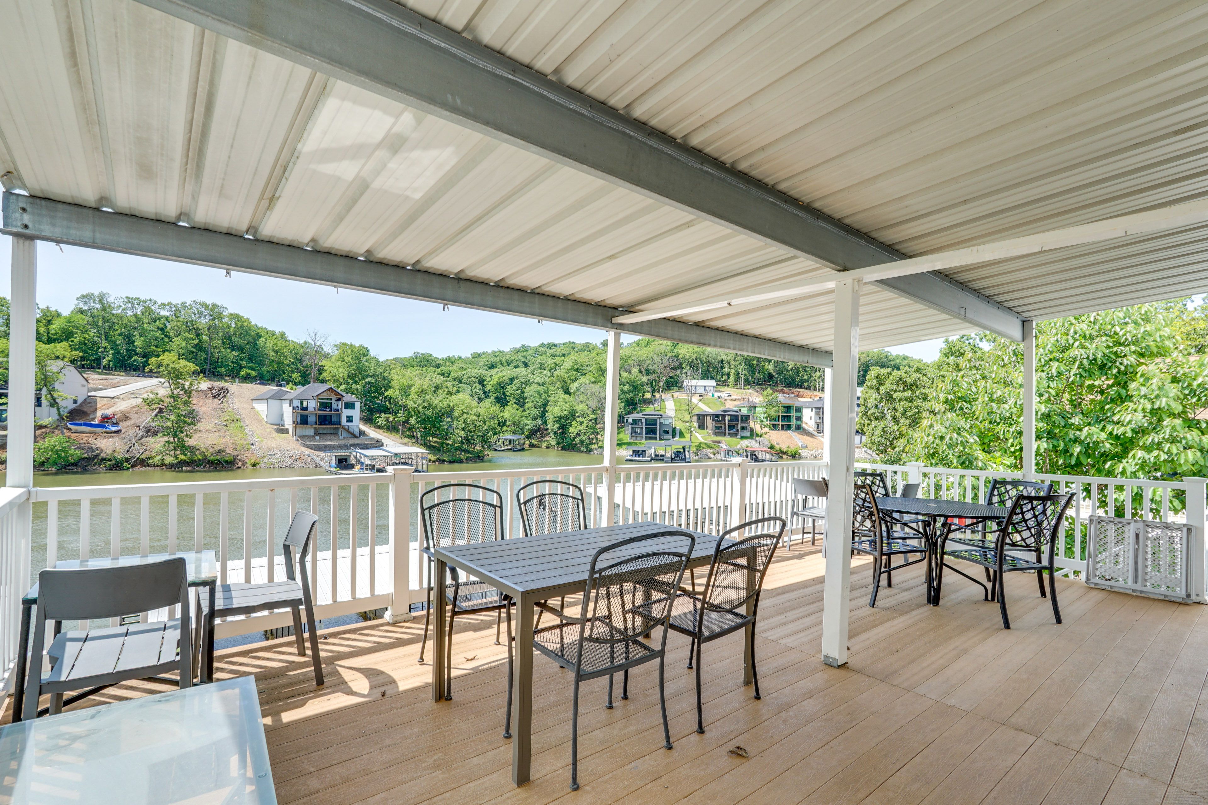 Shared Amenities | Deck w/ Lake View | Outdoor Dining