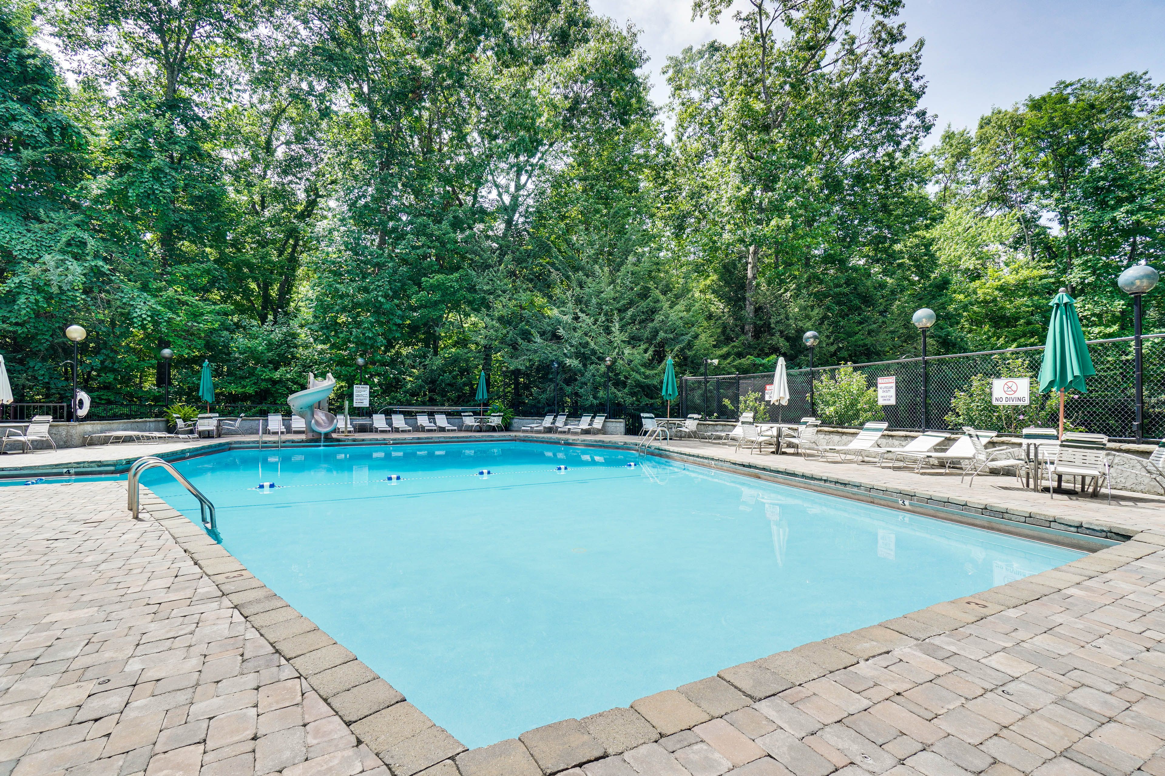 High Alpine Condos | Seasonal Community Pool | 2-Story Condo | 3rd-Floor Unit
