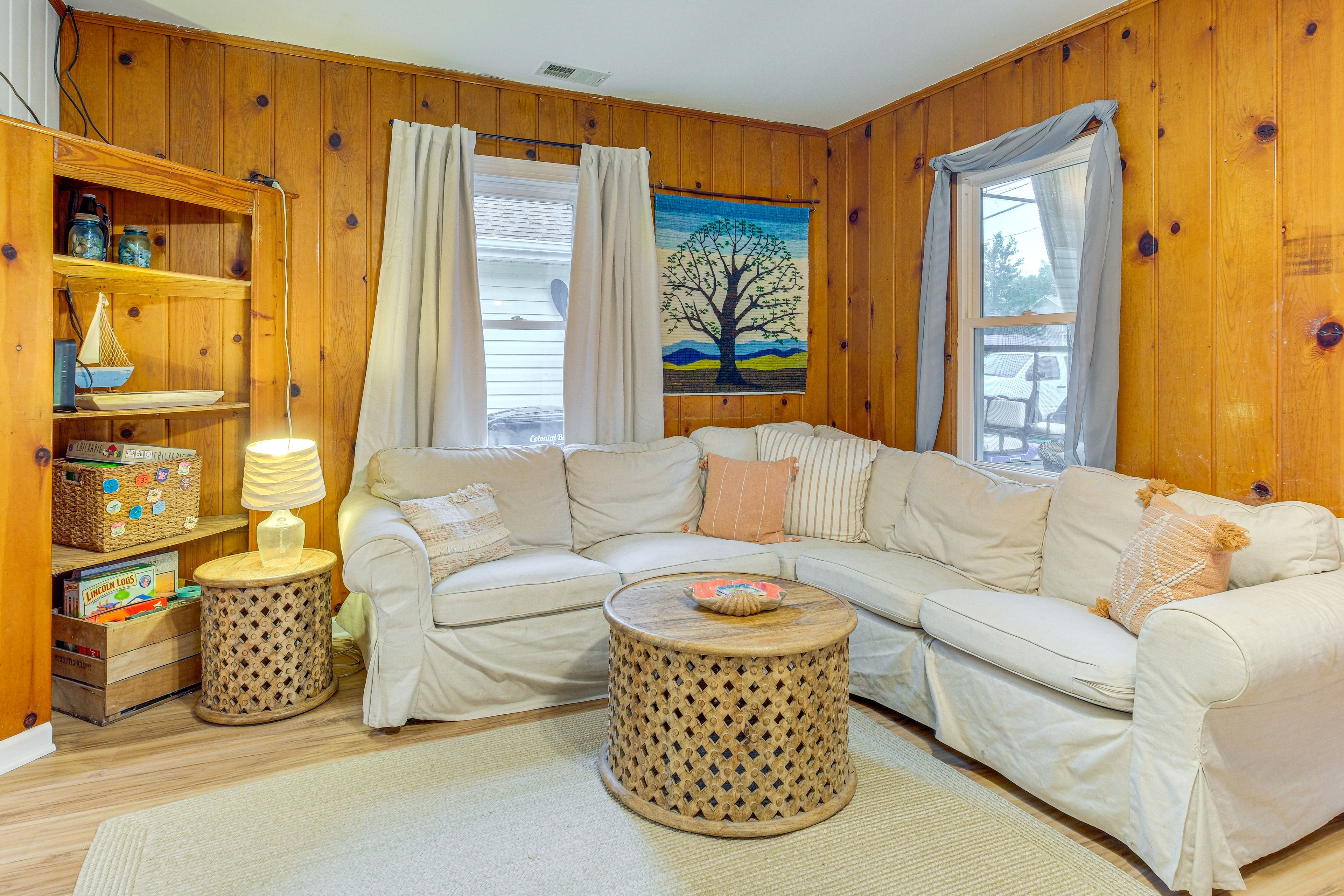 Living Room | Free WiFi | Central A/C & Heating | Twin Daybed w/ Twin Trundle
