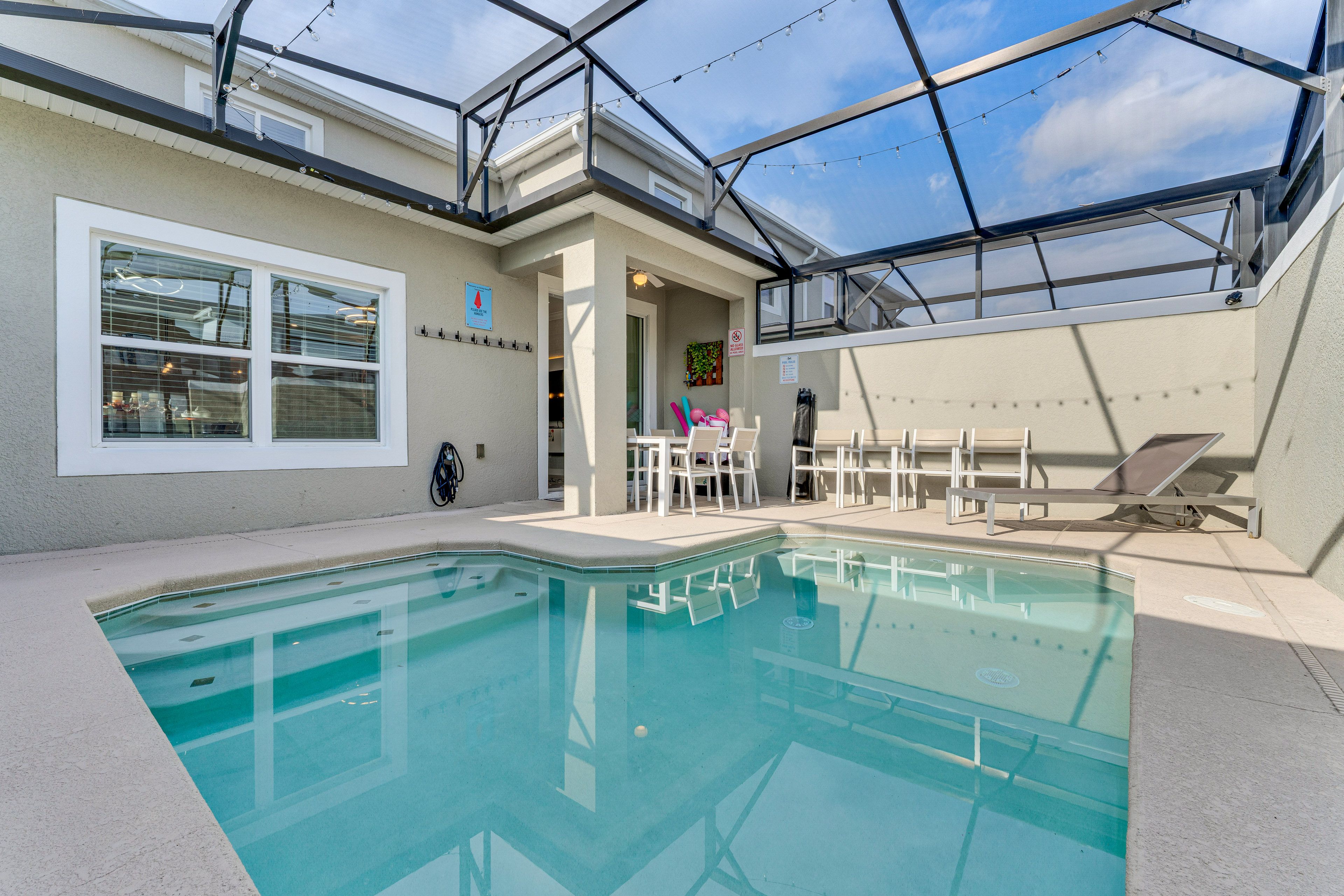Private Heated Pool | Outdoor Seating