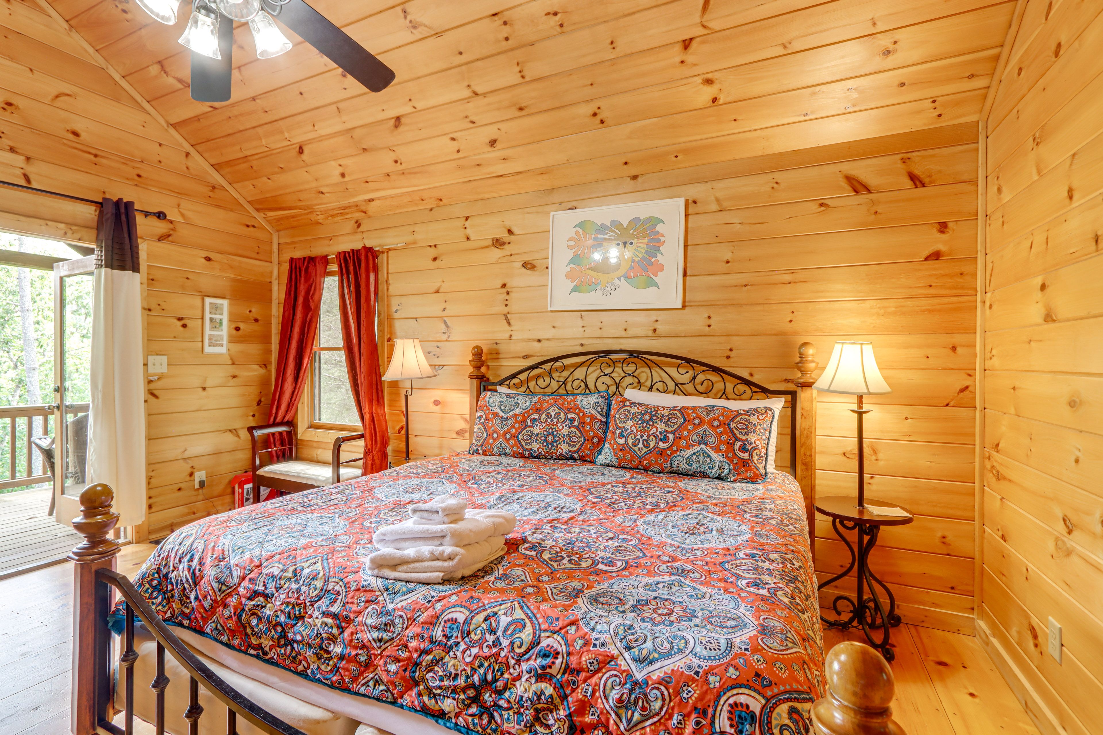 Bedroom 2 | King Bed | Upper Level | Private Balcony
