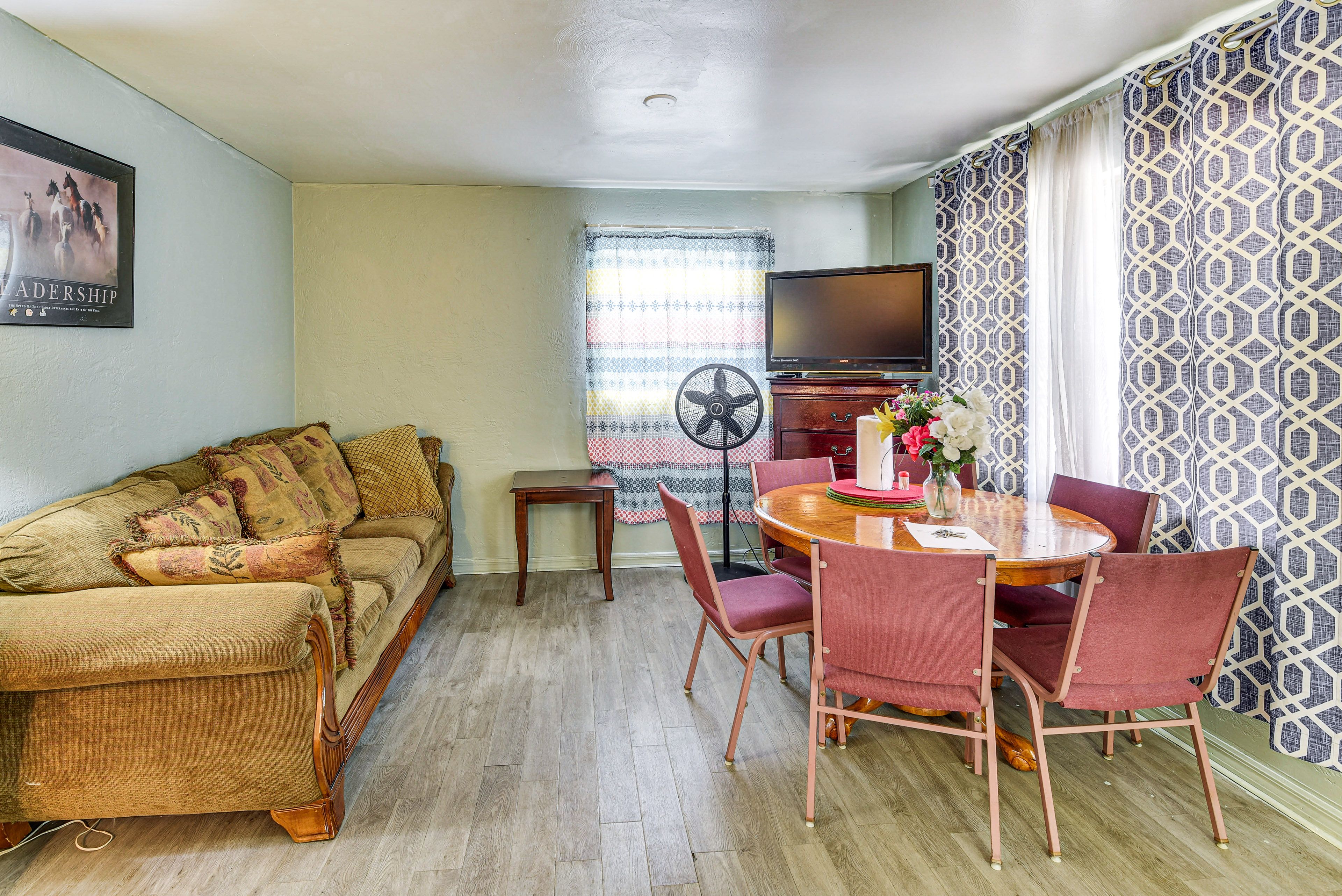 Property Interior | Single-Story Home | Free WiFi | Central A/C & Heating