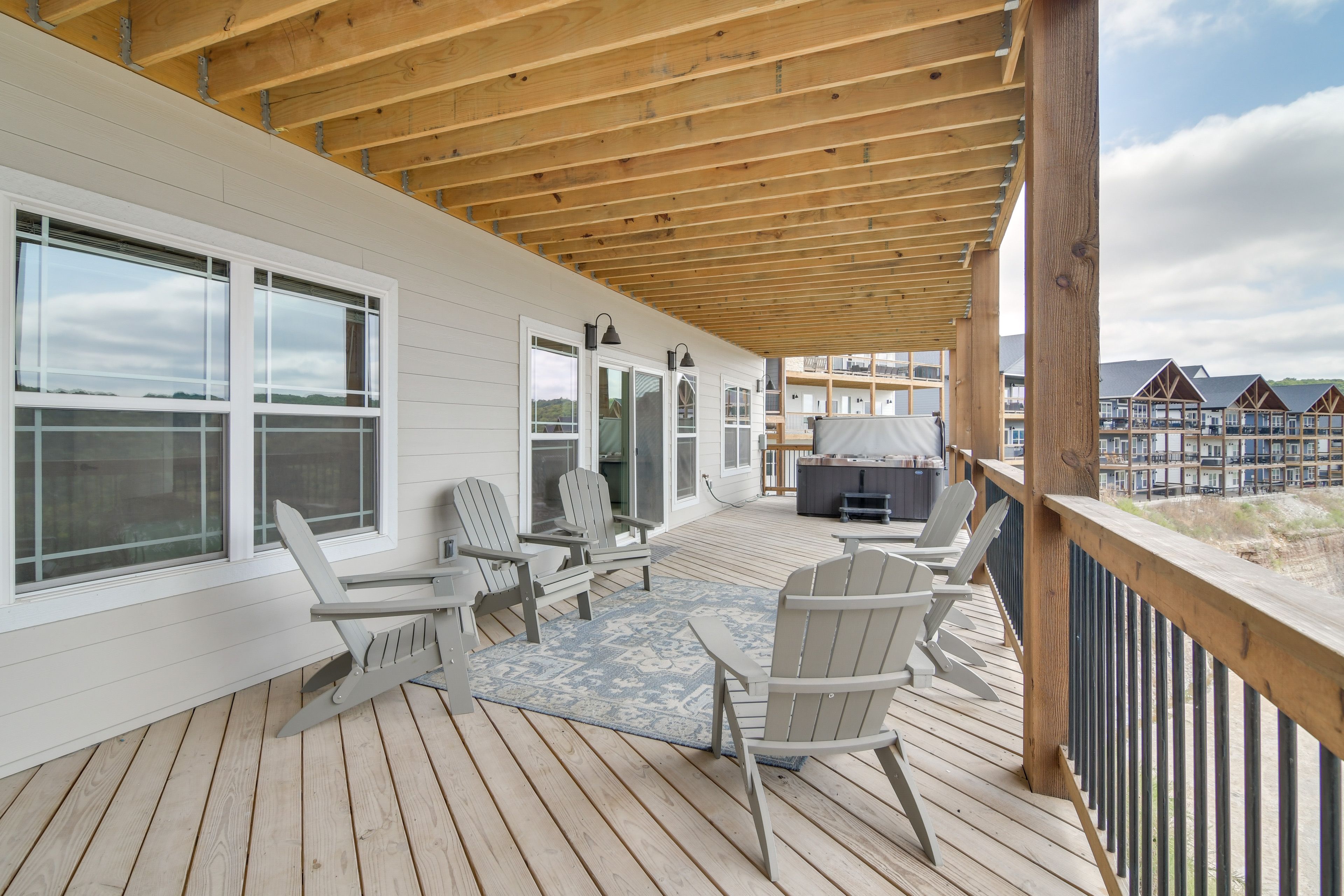 Lower Level Deck | Private Hot Tub | Seating