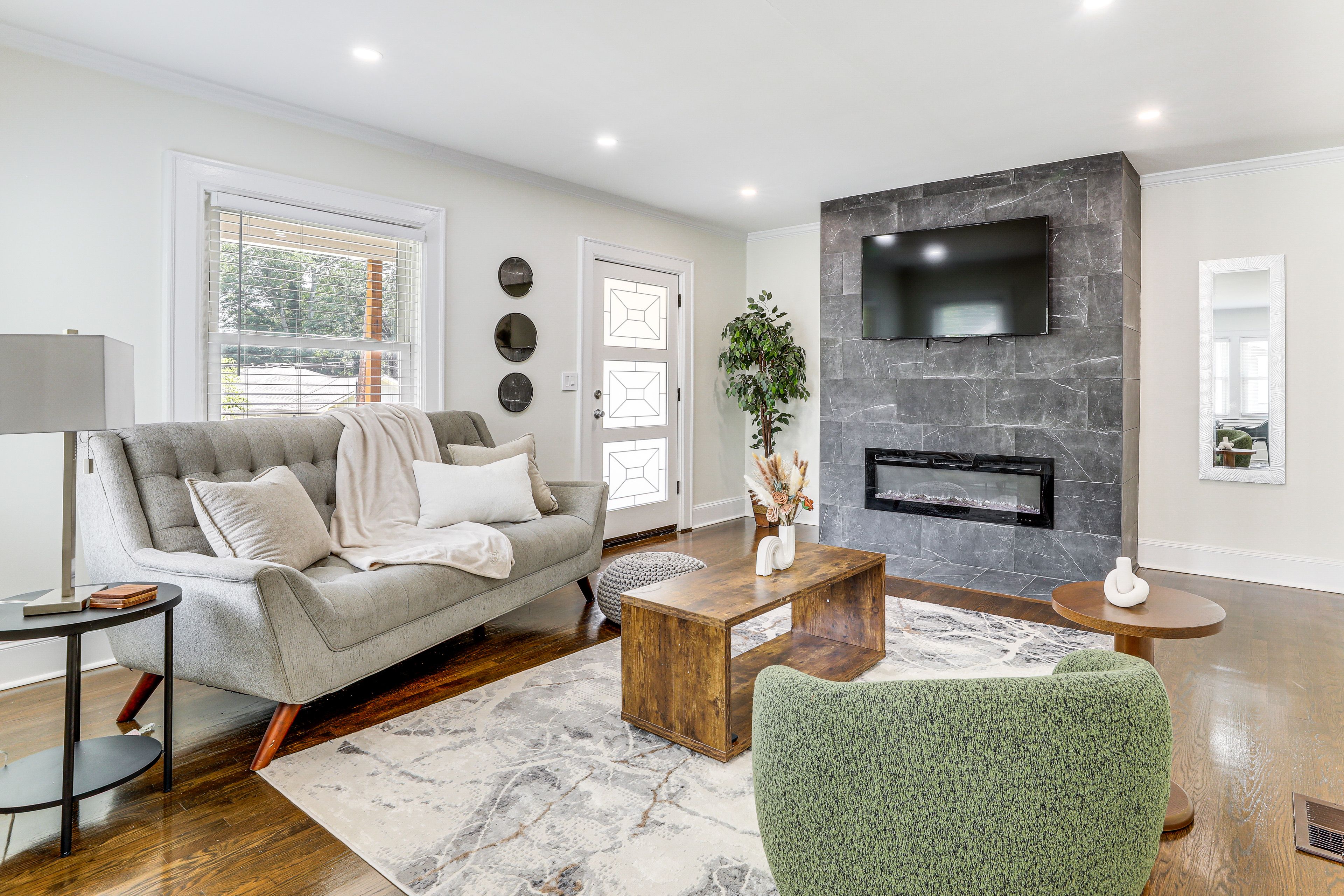 Living Room | Electric Fireplace | Smart TV