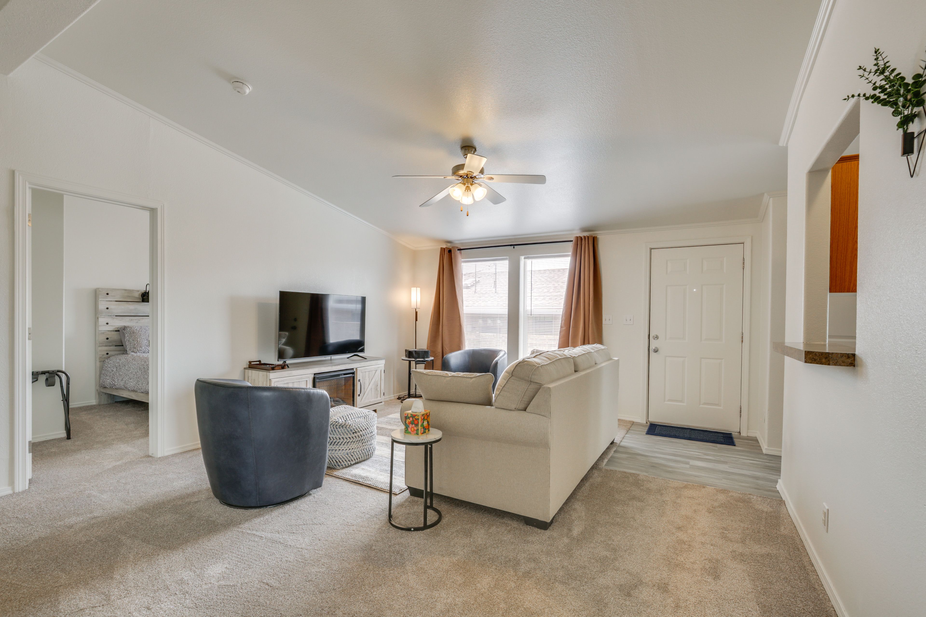 Living Room | Smart TV | Fireplace