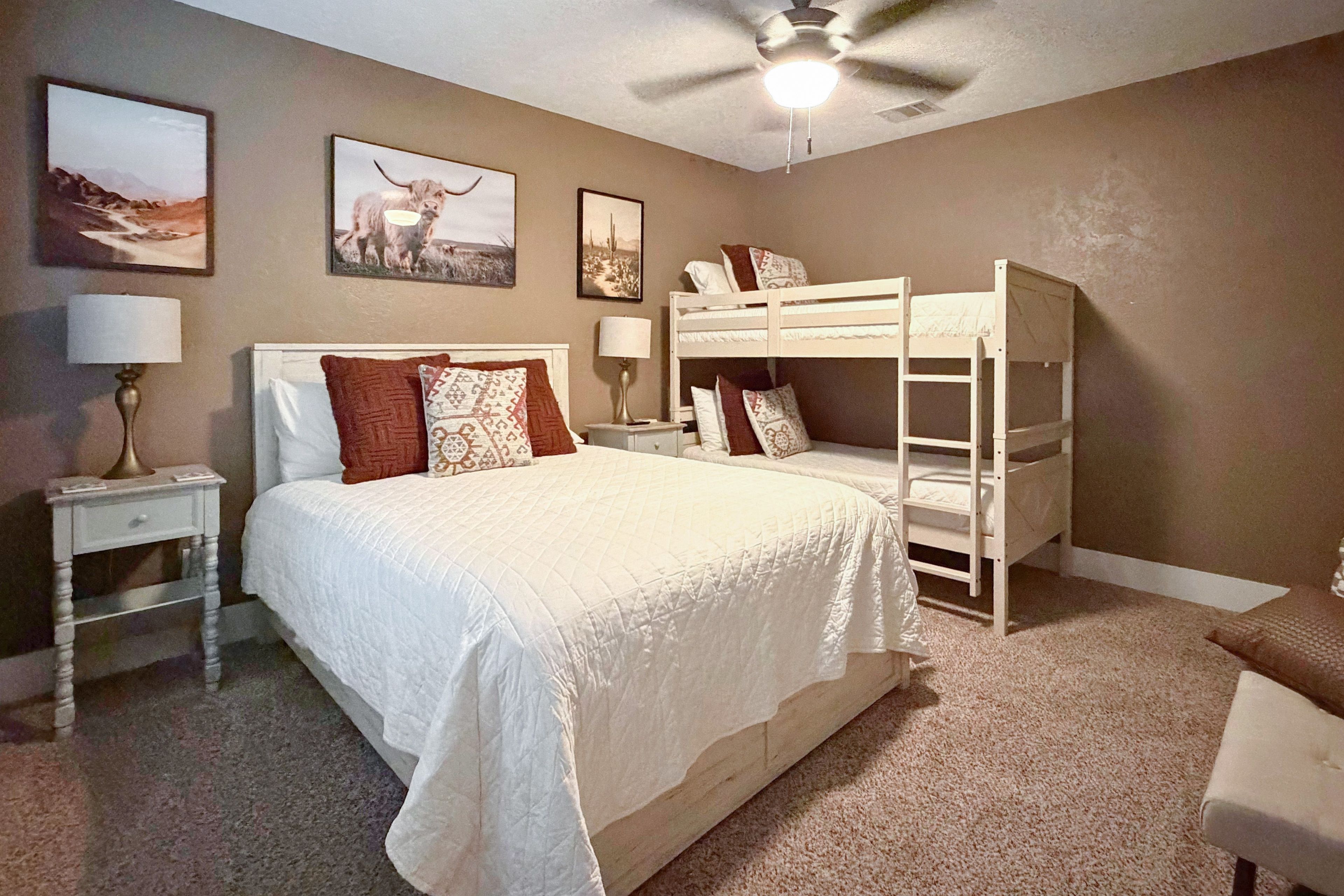 Bedroom 3 | Queen Bed | Twin Bunk Bed | Smart TV