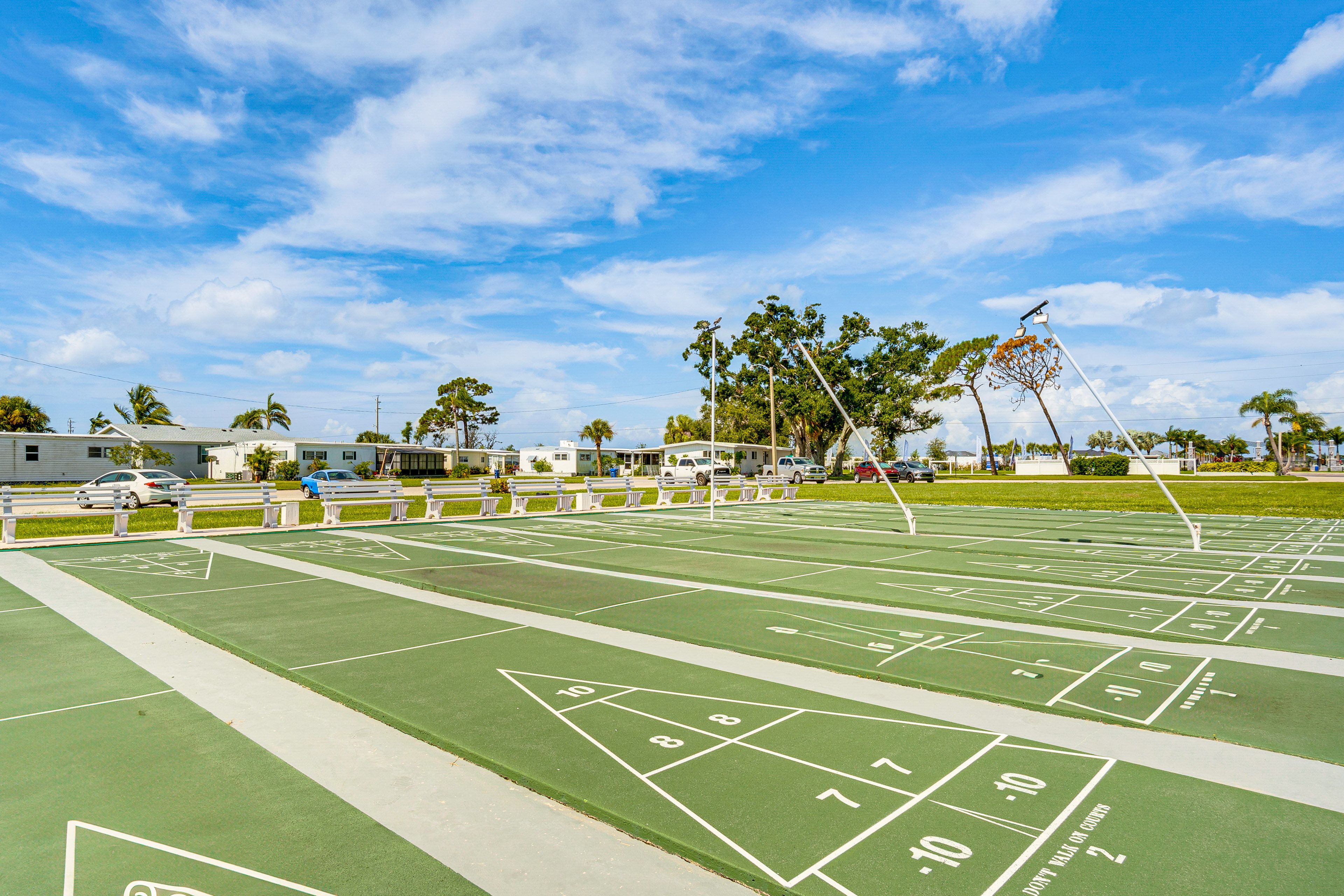 Community Shuffleboard Court