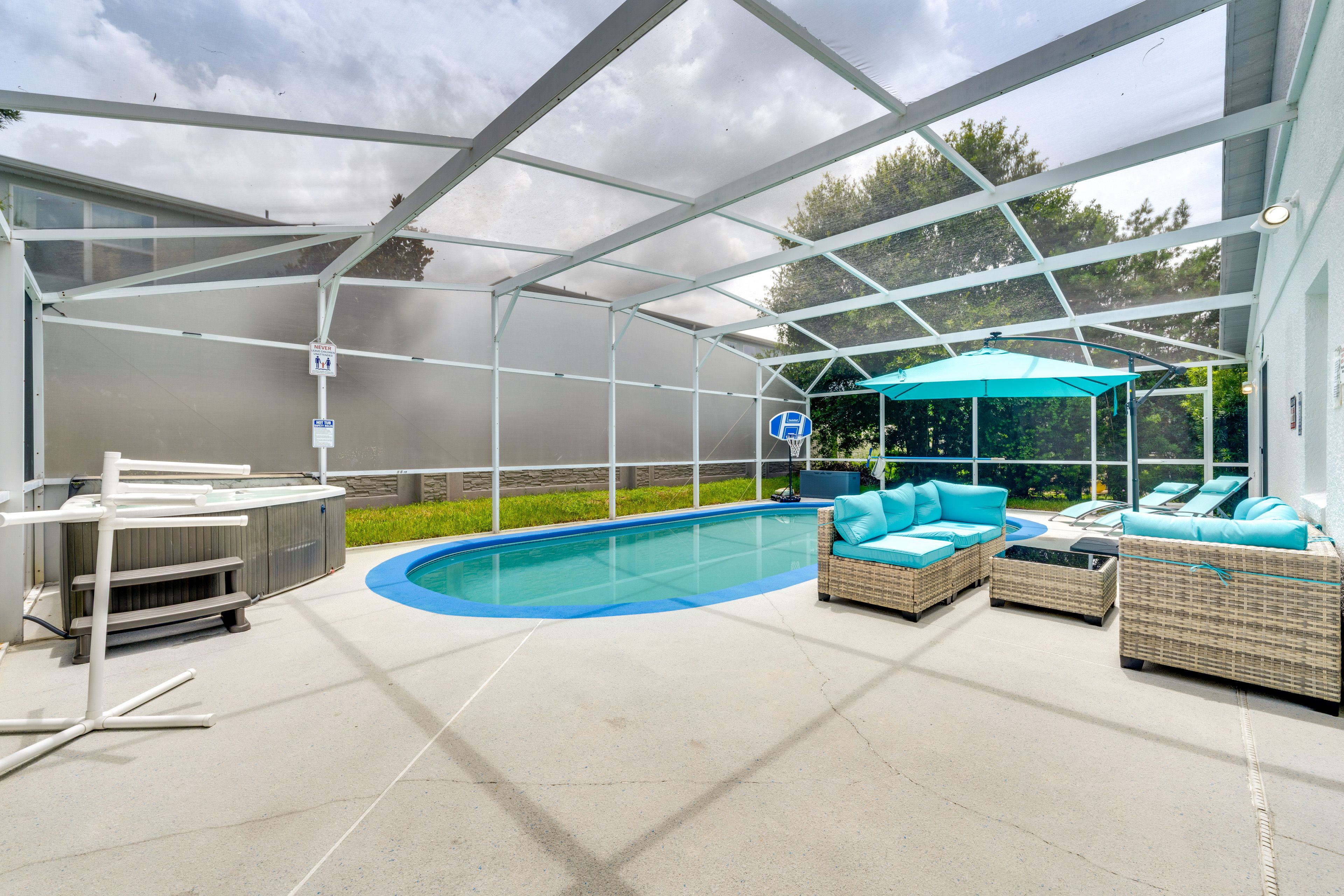 Private Backyard Area | Furnished Patio | Hot Tub