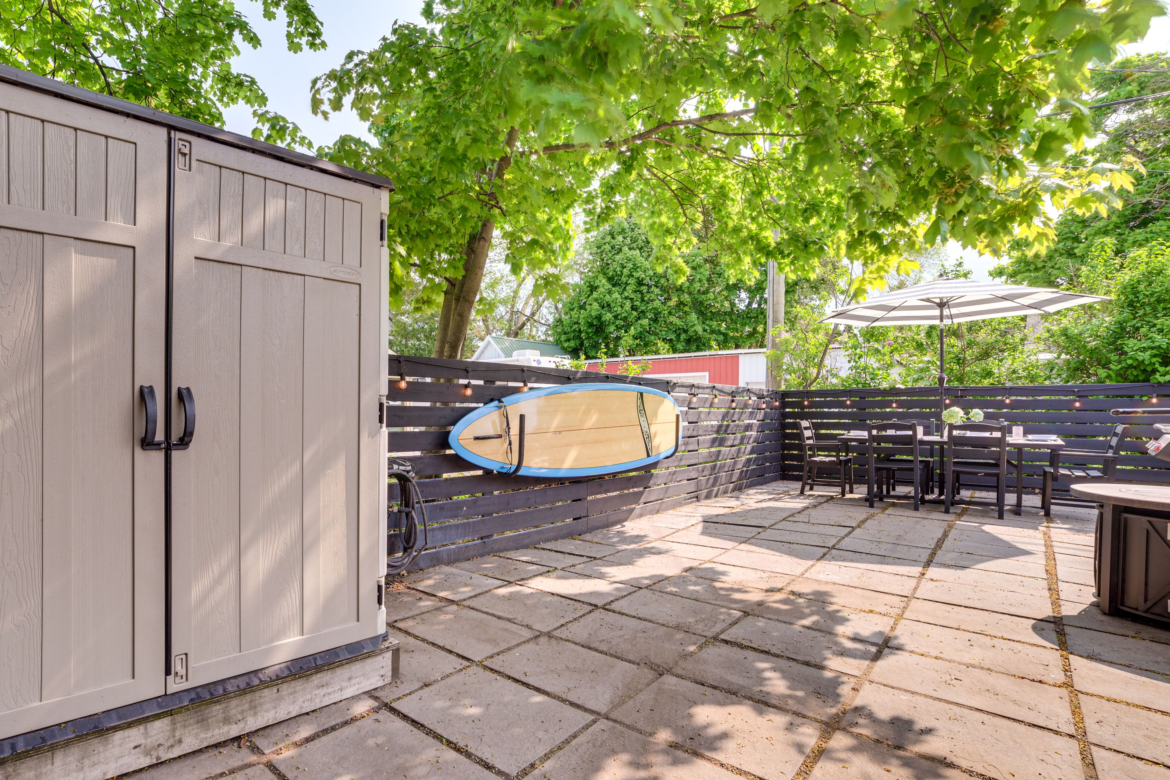Fenced-In Patio | Dining Table | Gas Grill & Fire Pit