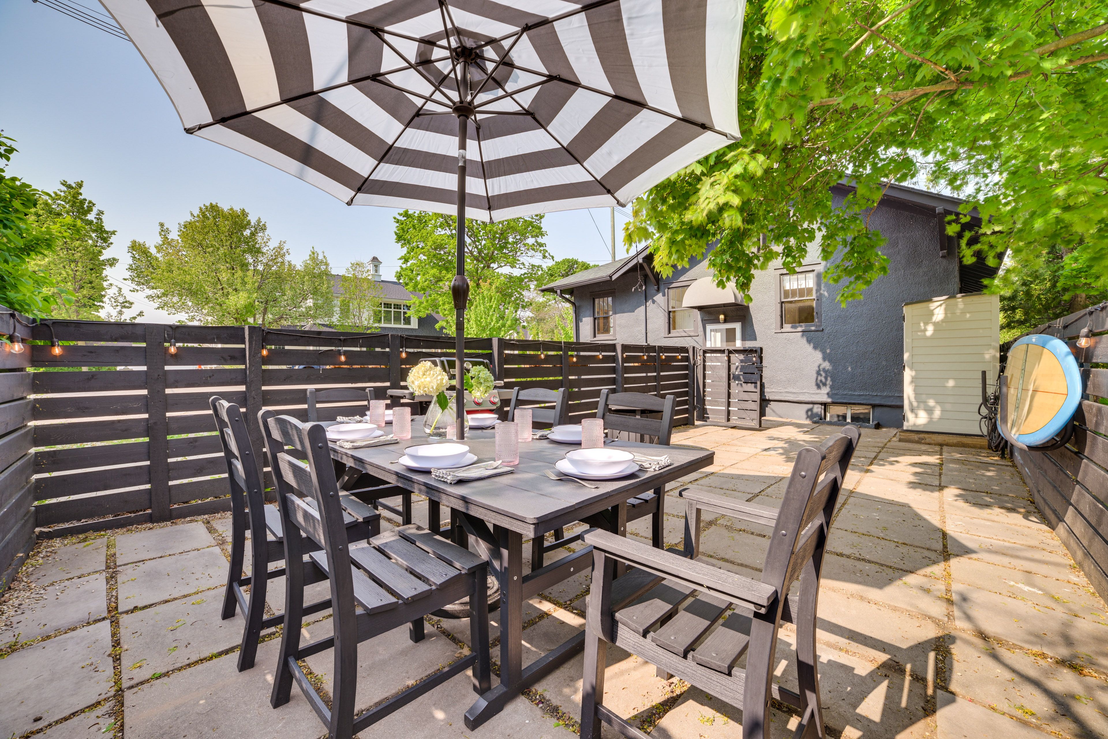 Fenced-In Patio | Gas Grill & Fire Pit