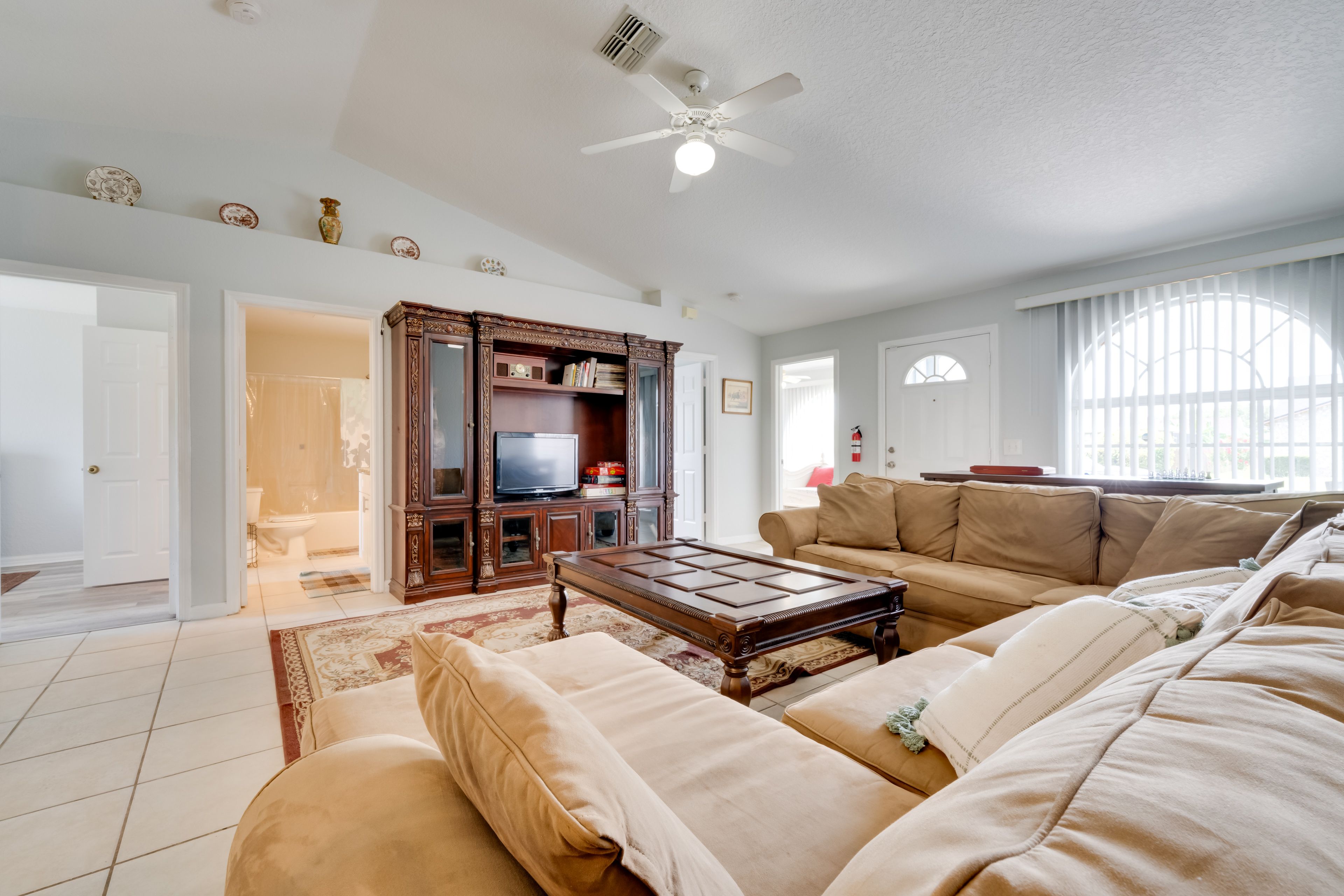 Living Room | Single-Story Home | Central A/C & Heating