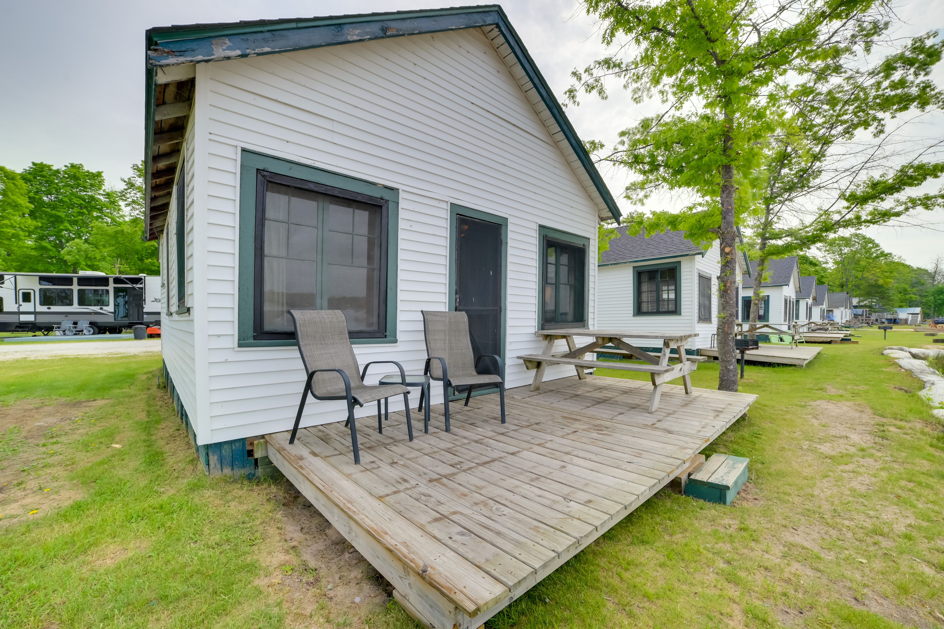 Cedarville Vacation Rental | 2BR | 1BA | 2 Steps to Enter | 500 Sq Ft