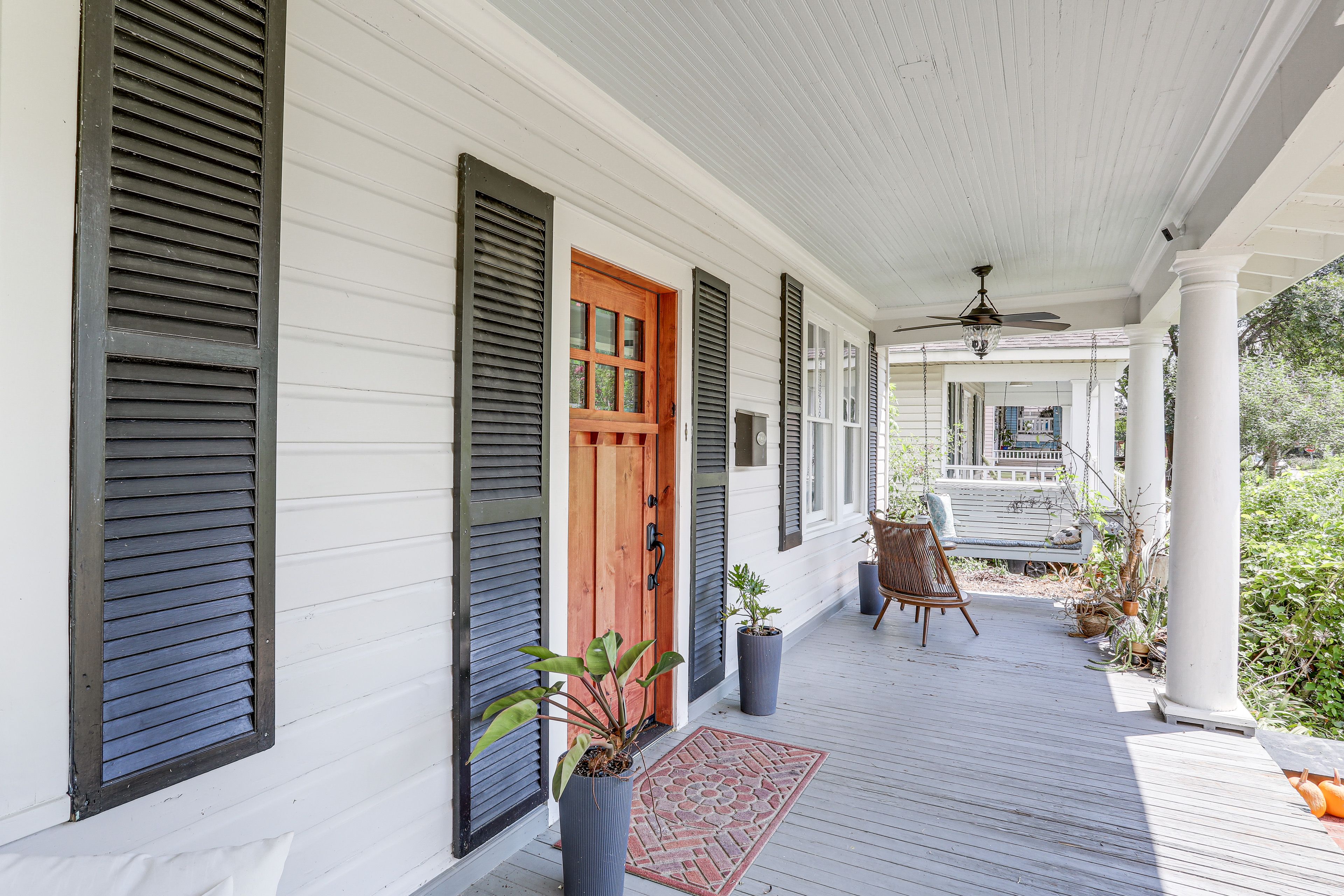 Front Porch | Parking | Dedicated Backyard Spot (1 Vehicle) | Street Parking