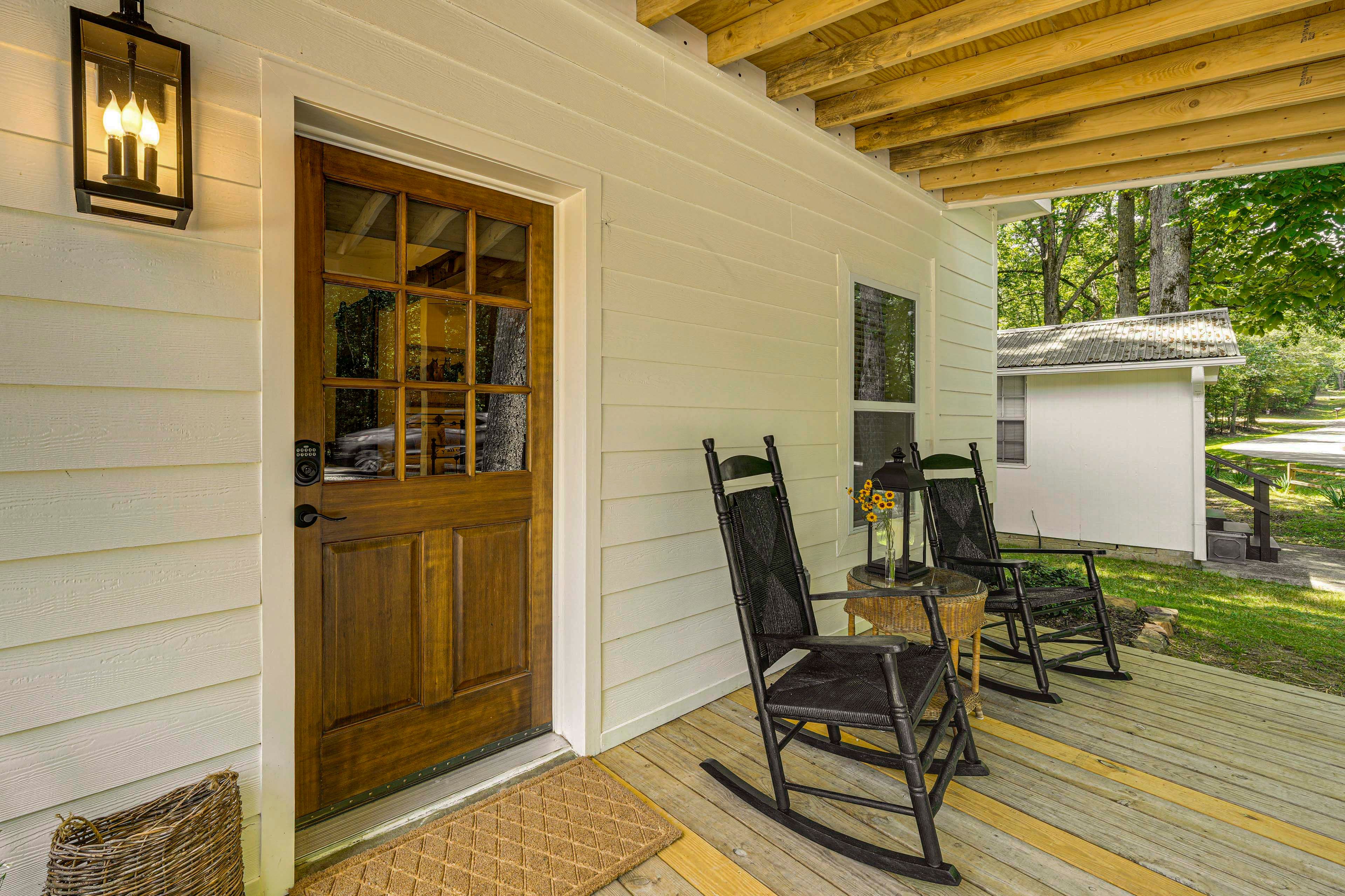 Front Porch w/ Rocking Chairs
