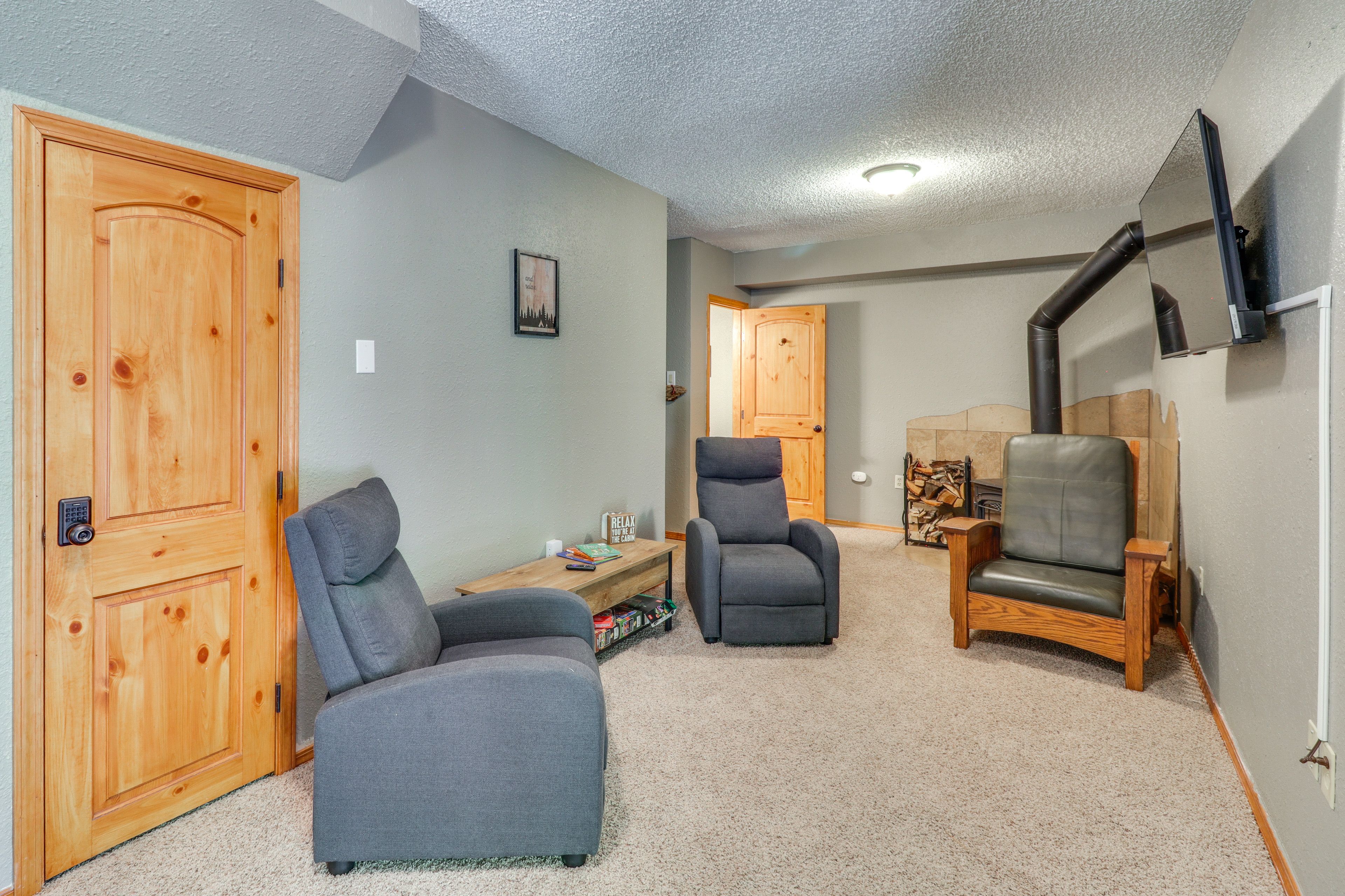 Bedroom 2 | Ground Floor | Queen Murphy Bed | Wood-Burning Stove