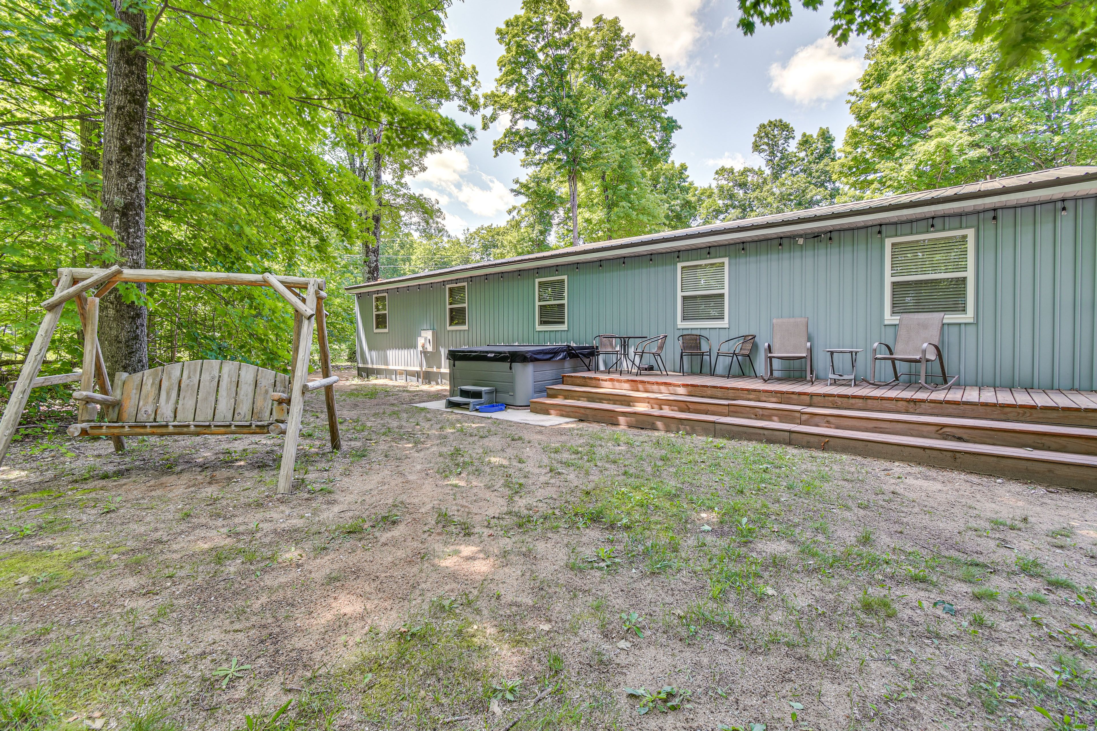 Yard | Private Hot Tub | Deck | Single-Story Home