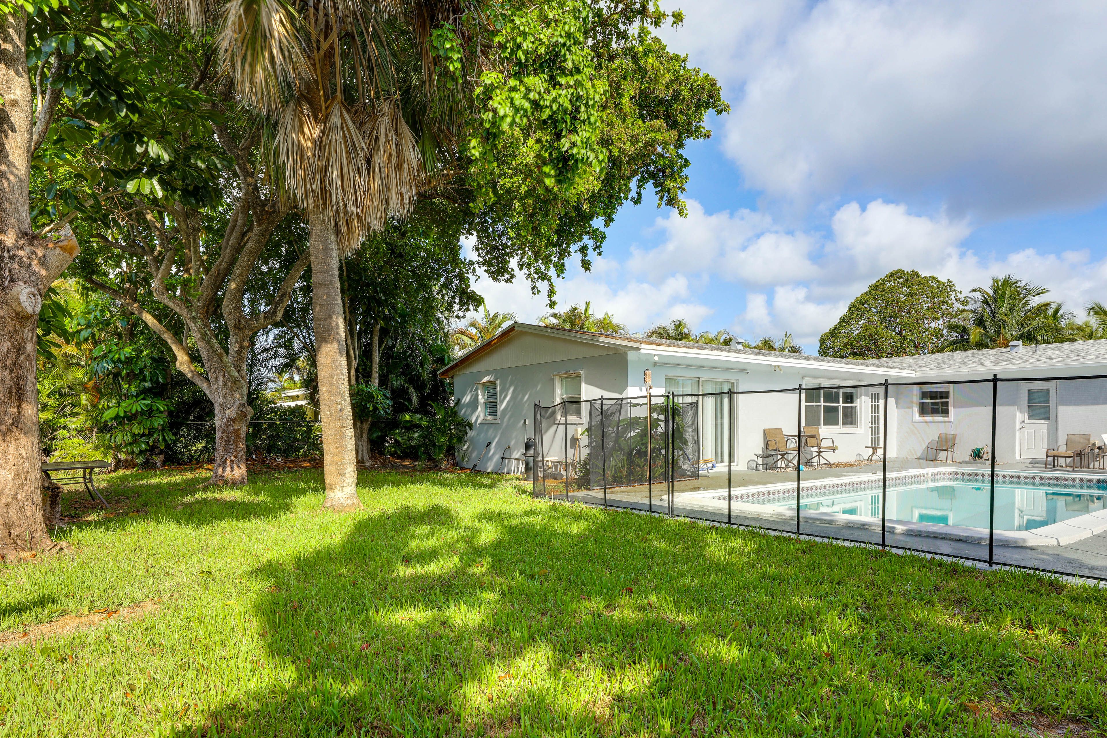 Fenced-In Yard | Private Pool | Outdoor Dining Areas | Charcoal Grill