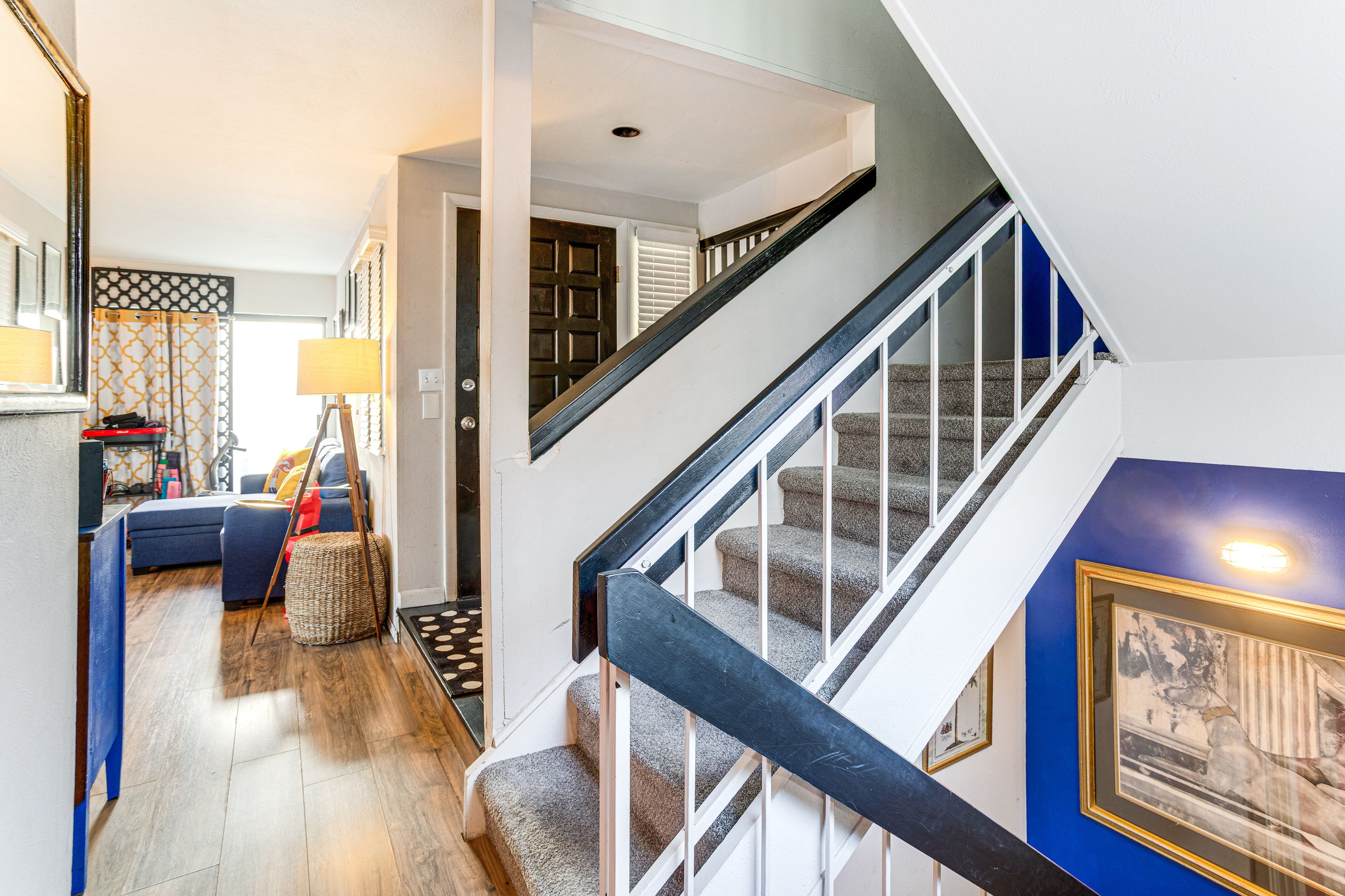 Stairs to 2nd Floor & Downstairs Garage