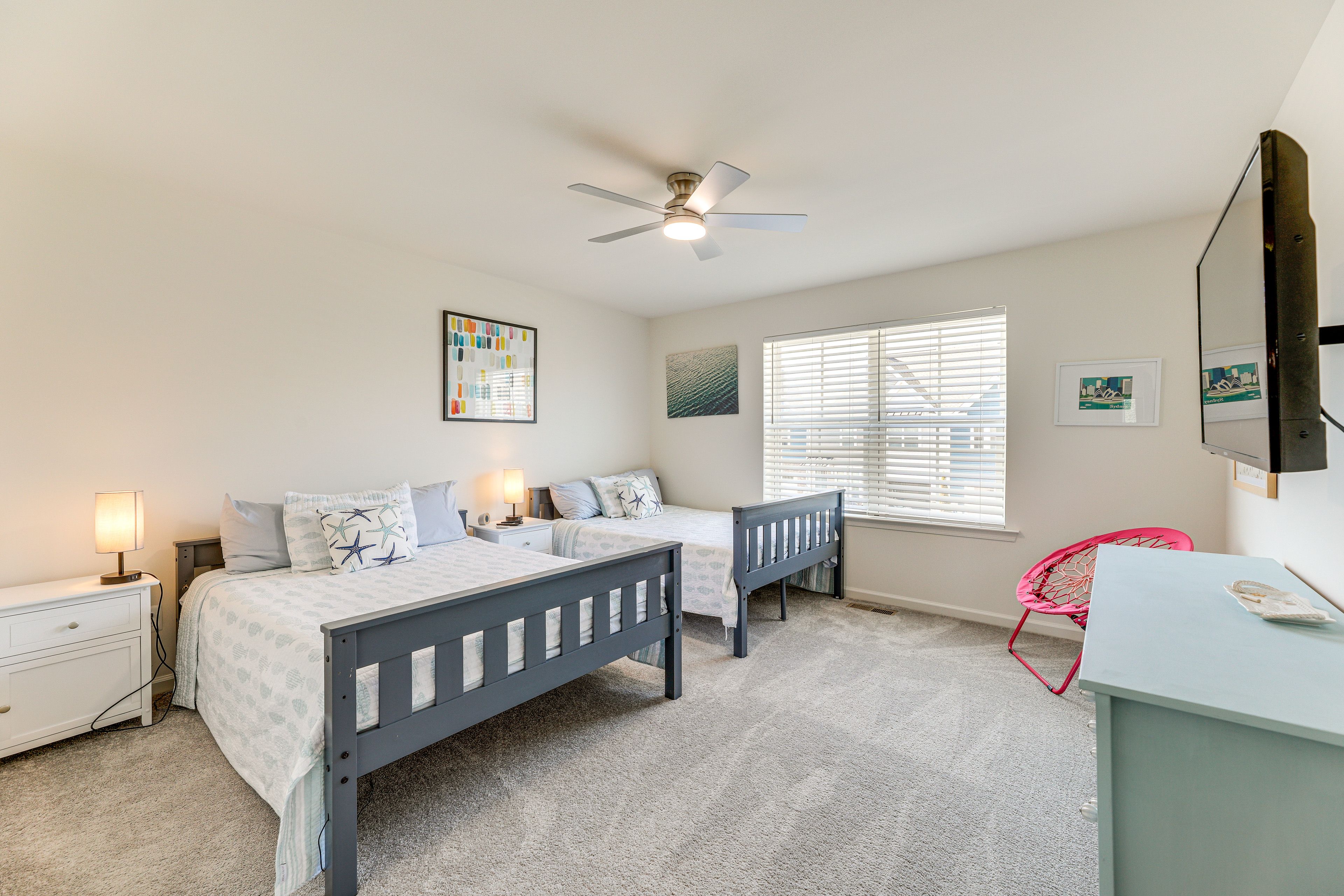 Bedroom 3 | 2 Full Beds | Walk-In Closet | 2nd Floor
