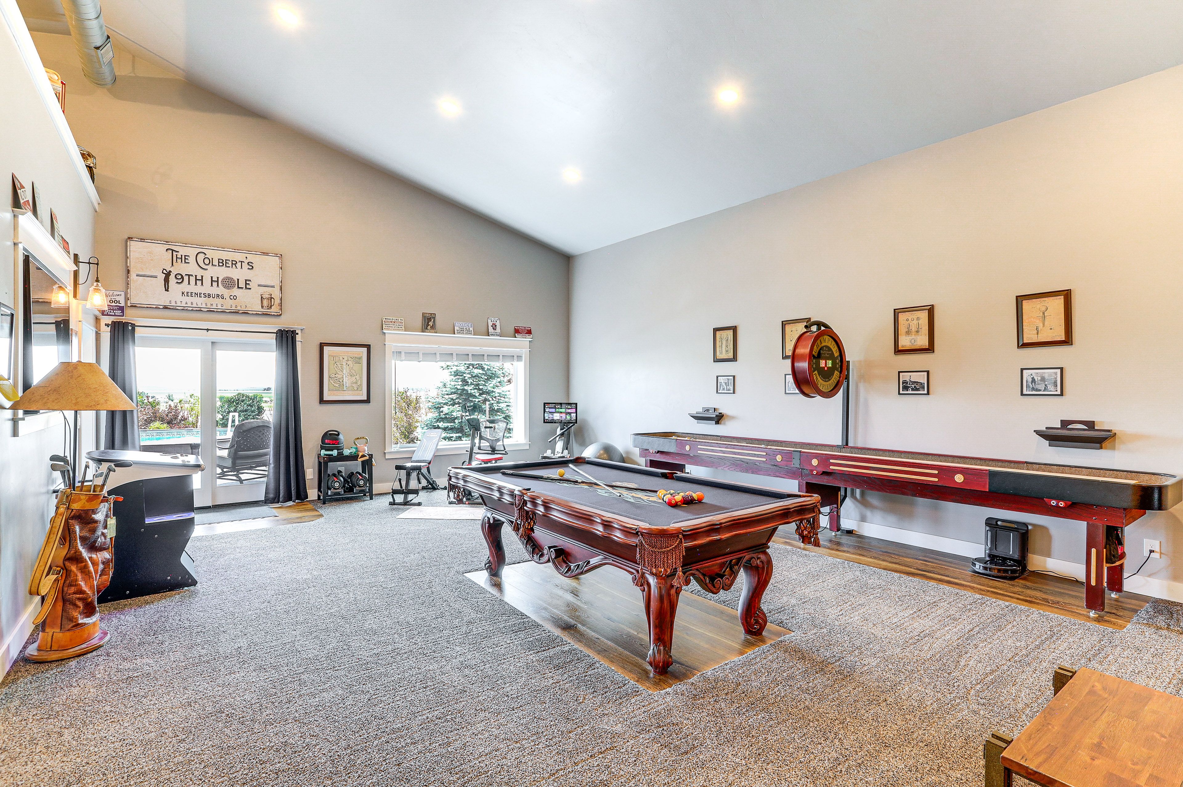 Game Area | Shuffleboard | Foosball | Poker Table | Arcade Machine