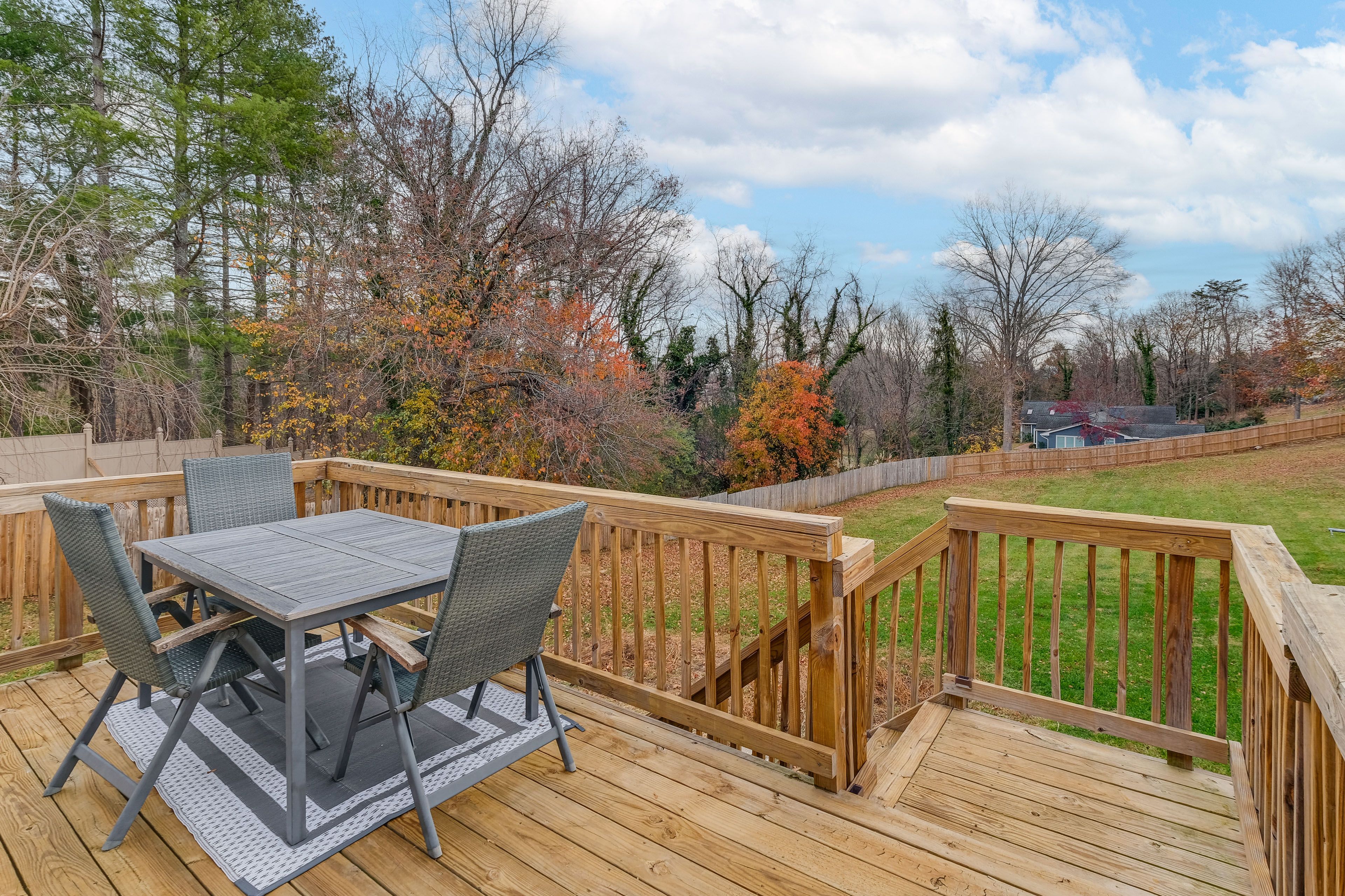 House Exterior | Deck w/ Dining Area