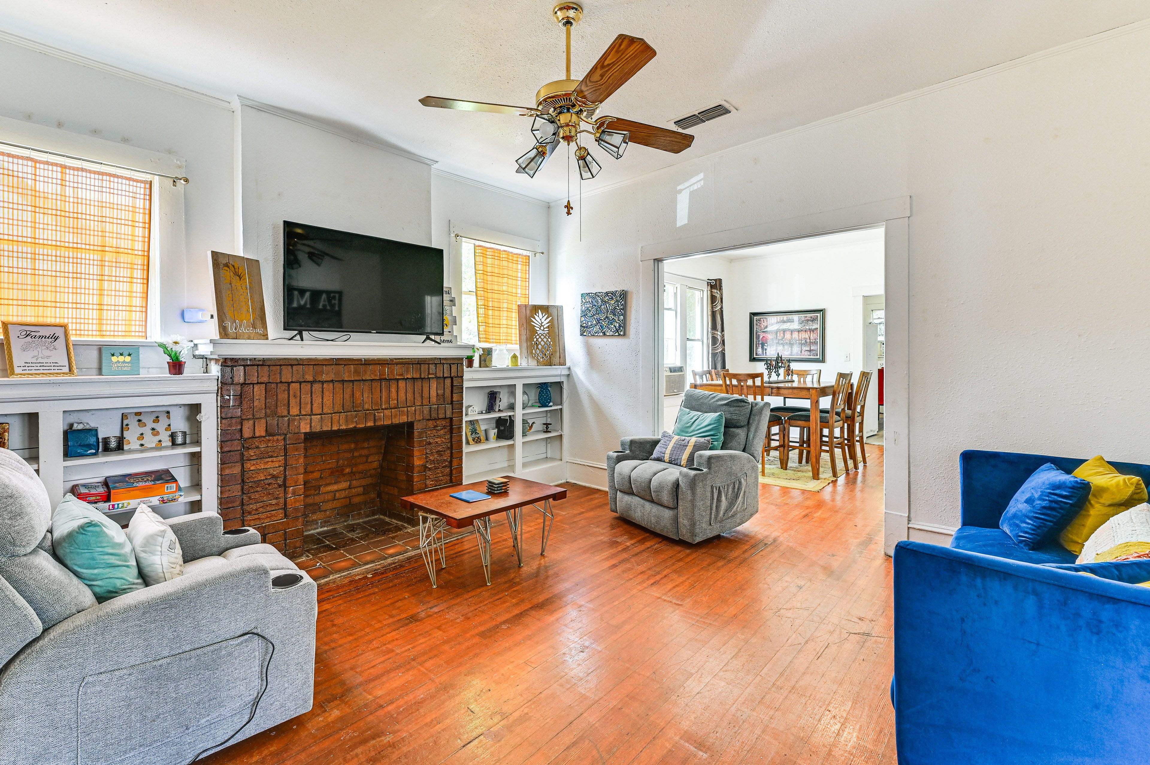 Shreveport Vacation Rental | 3BR | 1BA | 1,500 Sq Ft | 2 Steps Required
