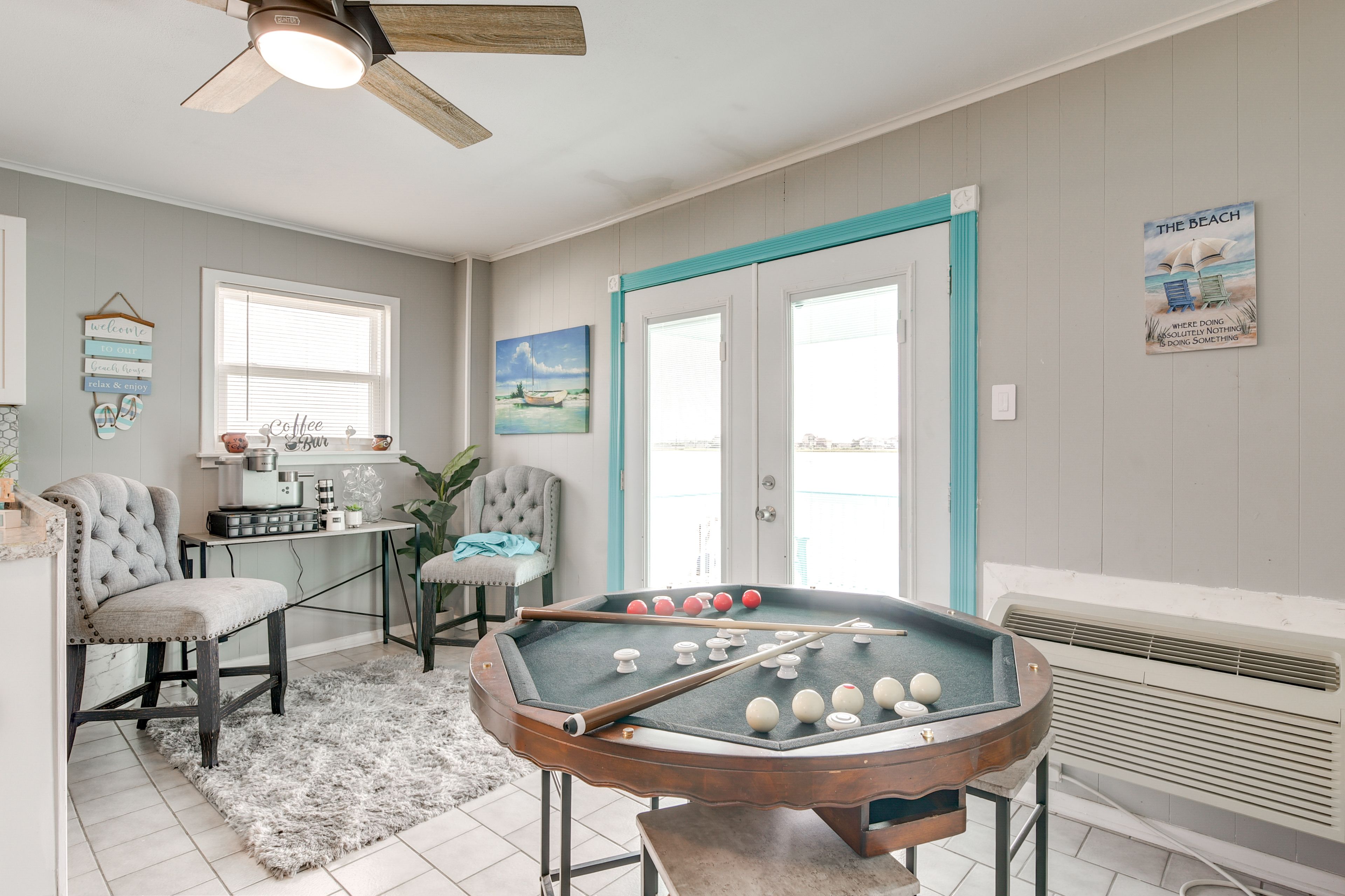 Interior | Bumper Pool/Poker Table