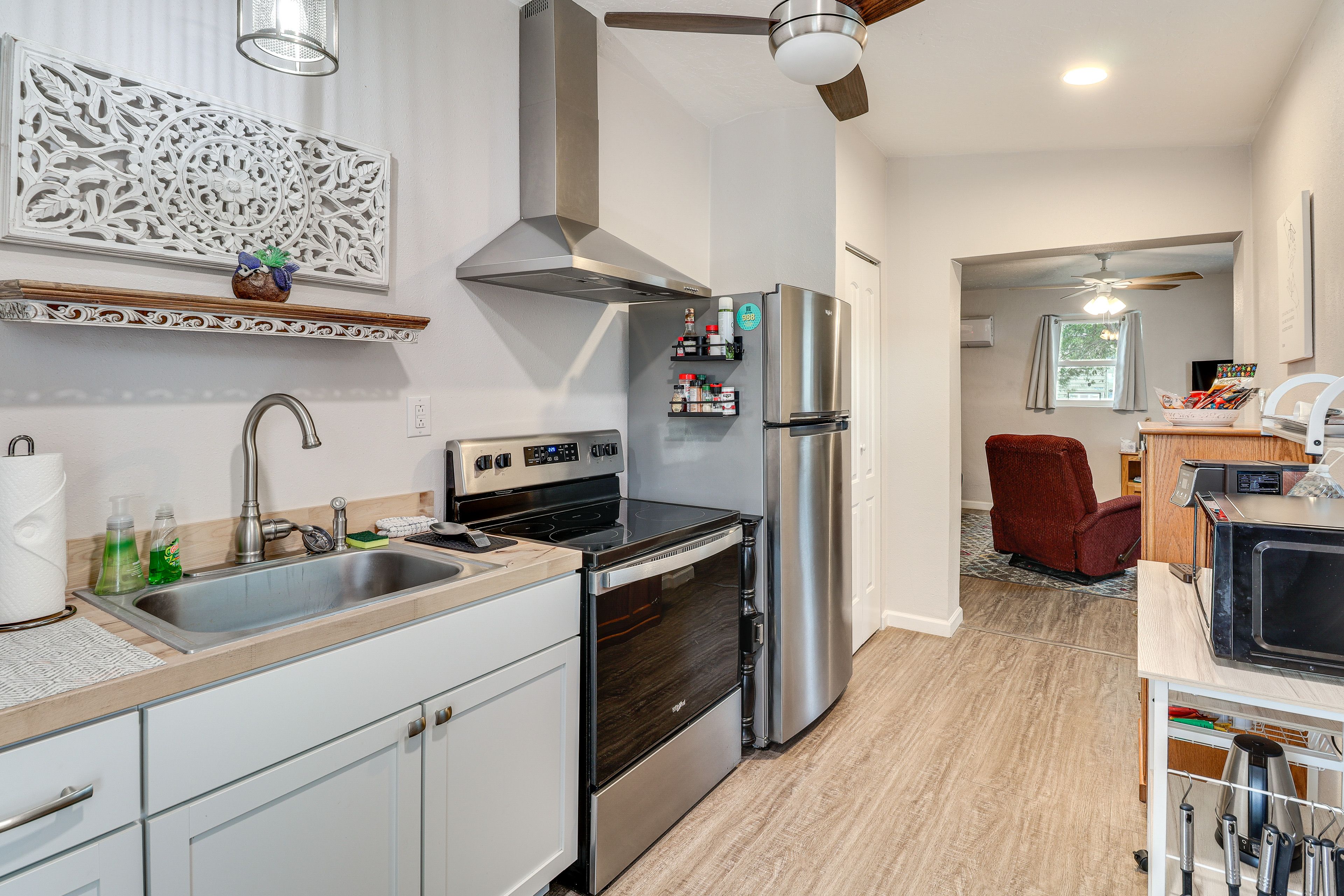 Kitchen | Single-Story Casita | Free WiFi | Mini-Split A/C & Heating